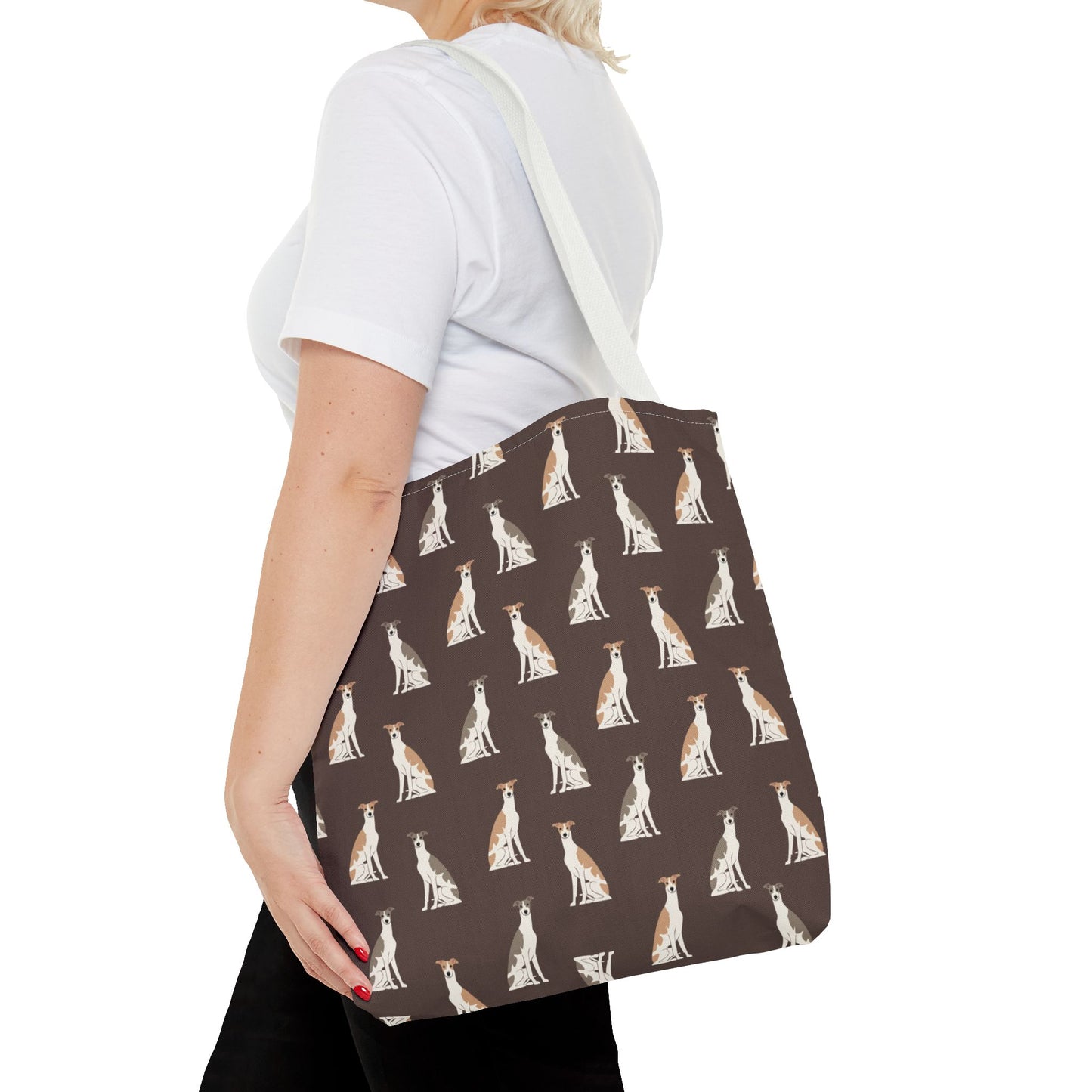 Grey Hound Dog Pattern Tote Bag - Perfect for Pet Lovers!