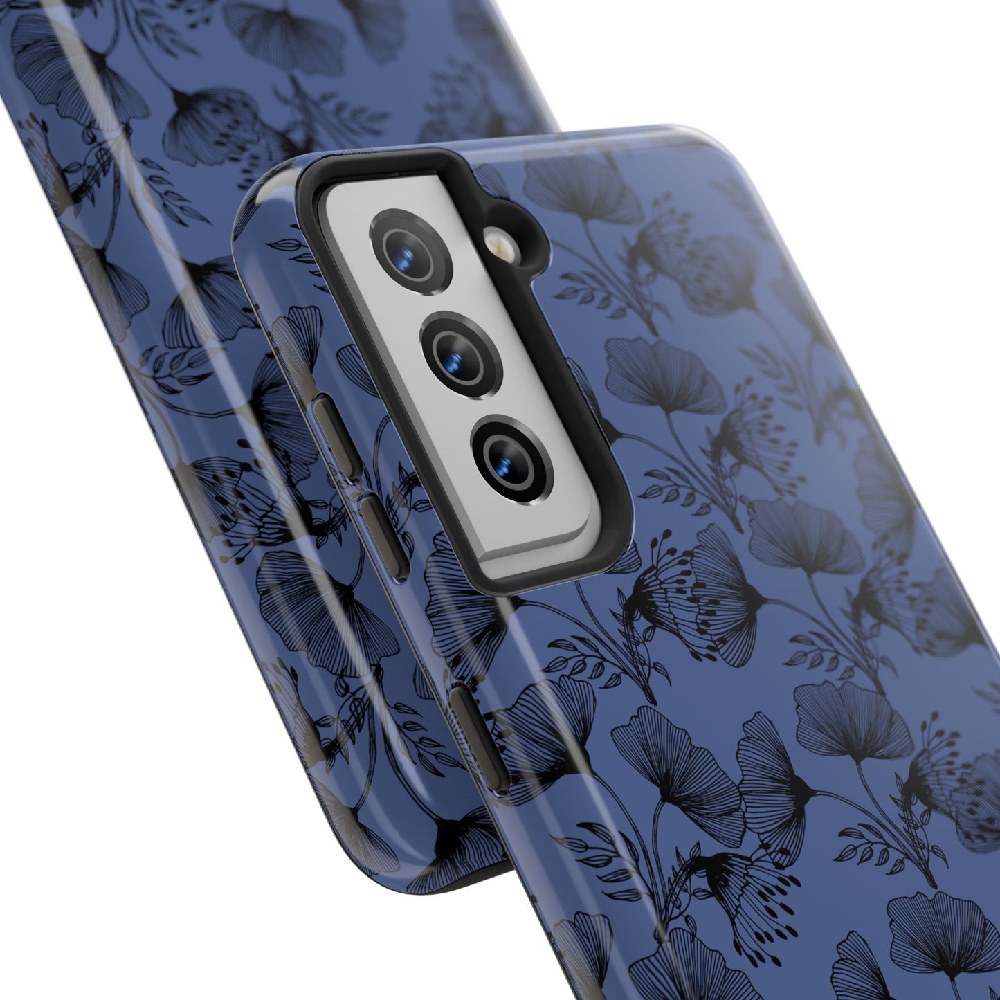 Ornate Floral Tough Phone Case - Durable Protection with Elegant Design
