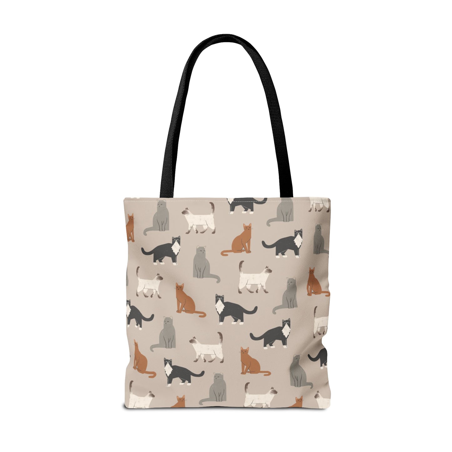 Cubist Cat Pattern Tote Bag - Perfect for Pet Lovers