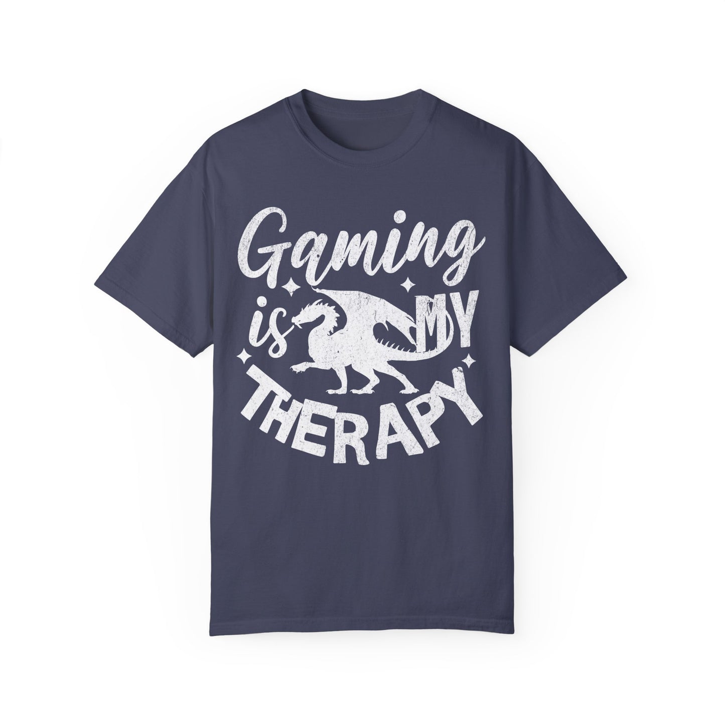 Gaming Therapy Unisex Garment-Dyed T-Shirt | Perfect for Gamers & Casual Wear