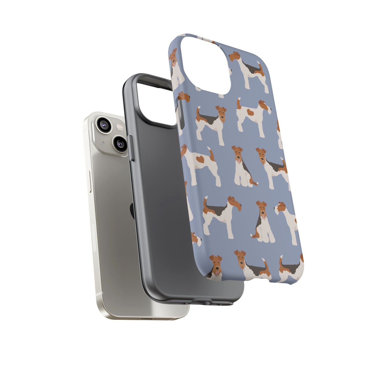 Wire Fox Terrier Lover Tough Case - Stylish Phone Case Featuring Playful Fox Terriers