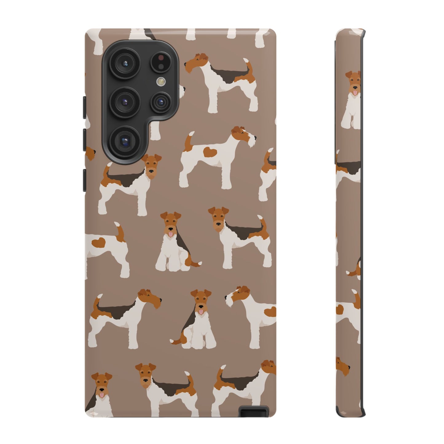 Wire Fox Terrier Lover Tough Case - Stylish Phone Case Featuring Playful Fox Terriers