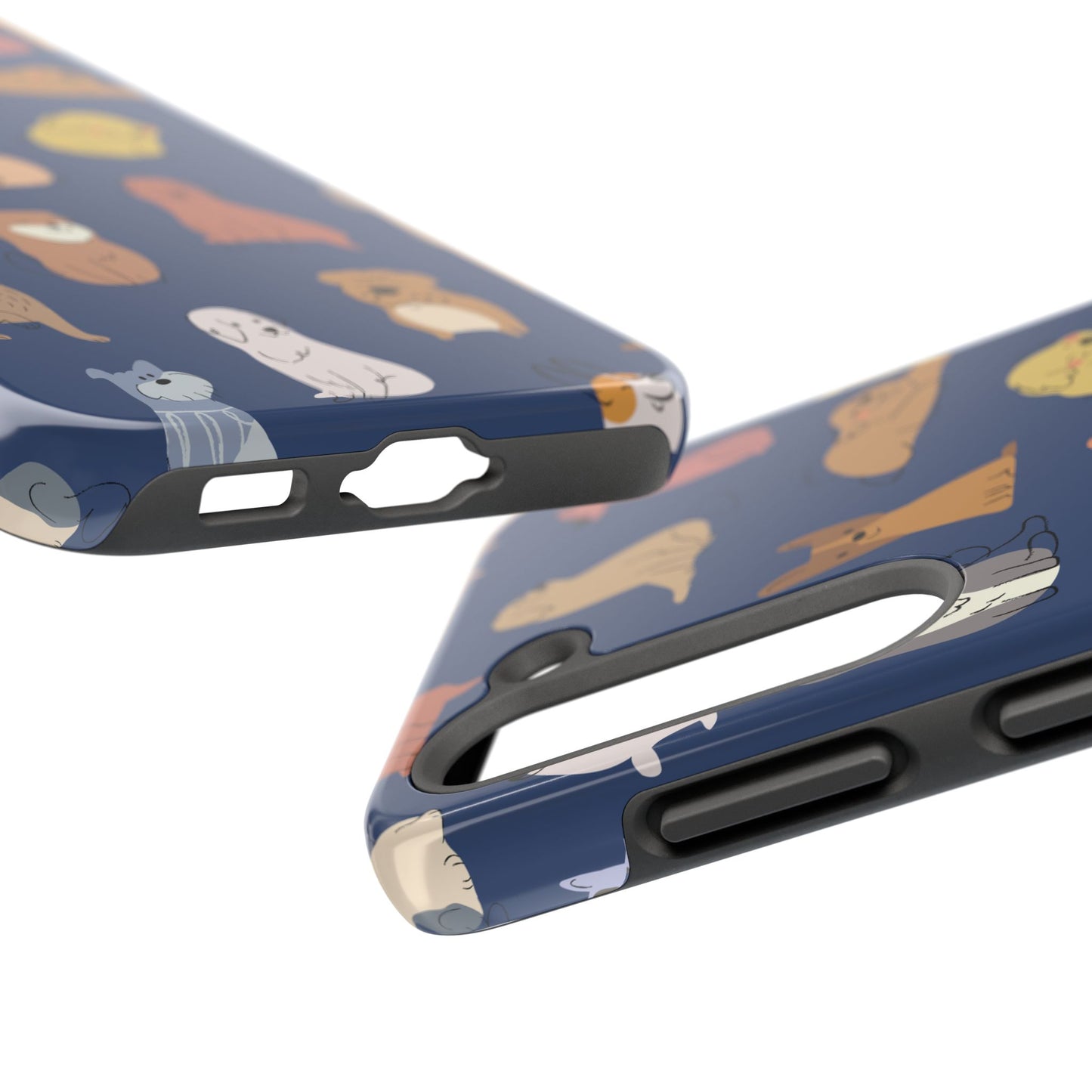 Cute Cartoon Dog Tough Phone Case - Perfect for Pet Lovers