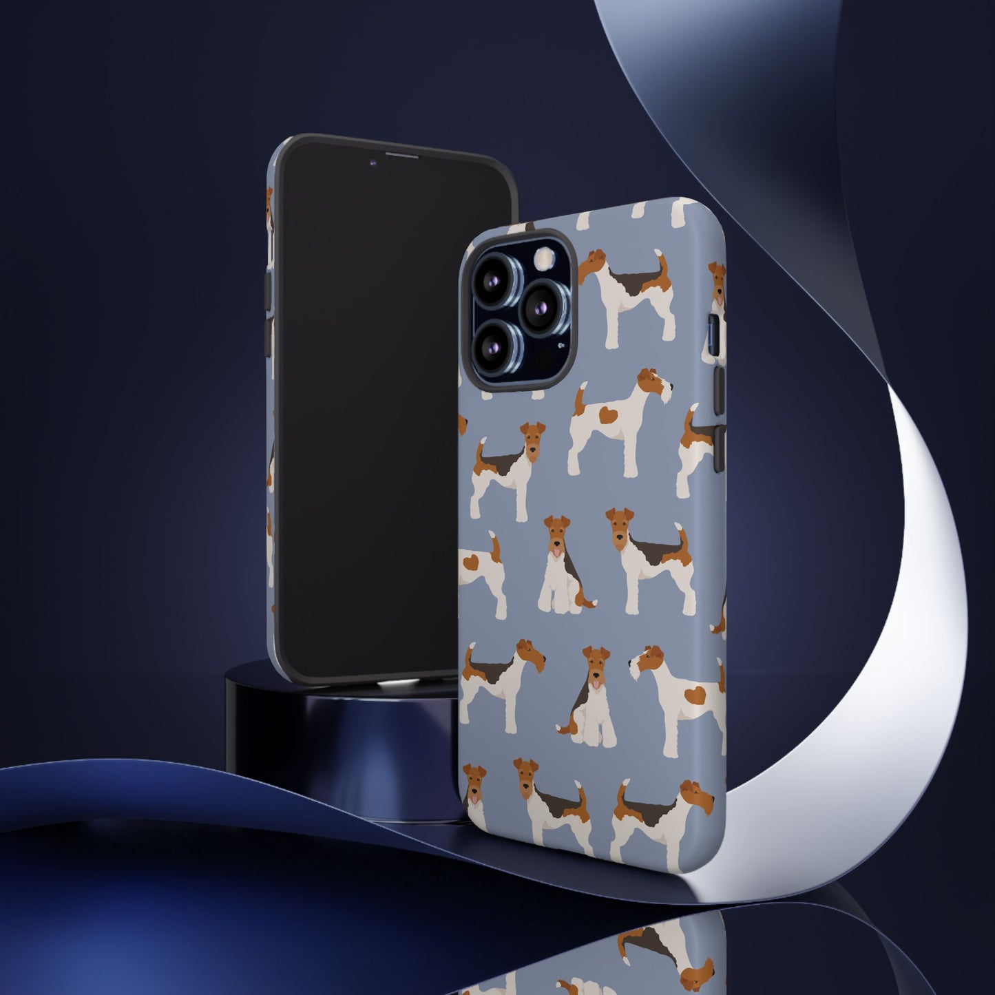 Wire Fox Terrier Lover Tough Case - Stylish Phone Case Featuring Playful Fox Terriers