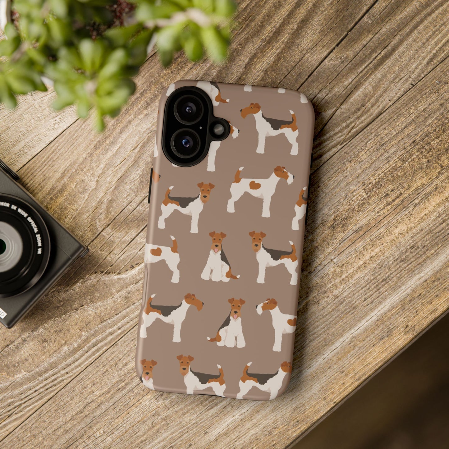 Wire Fox Terrier Lover Tough Case - Stylish Phone Case Featuring Playful Fox Terriers