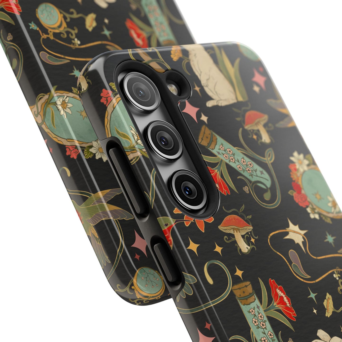 Whimsical Floral Rabbit Phone Case | Tough Protective Cover for Nature Lovers