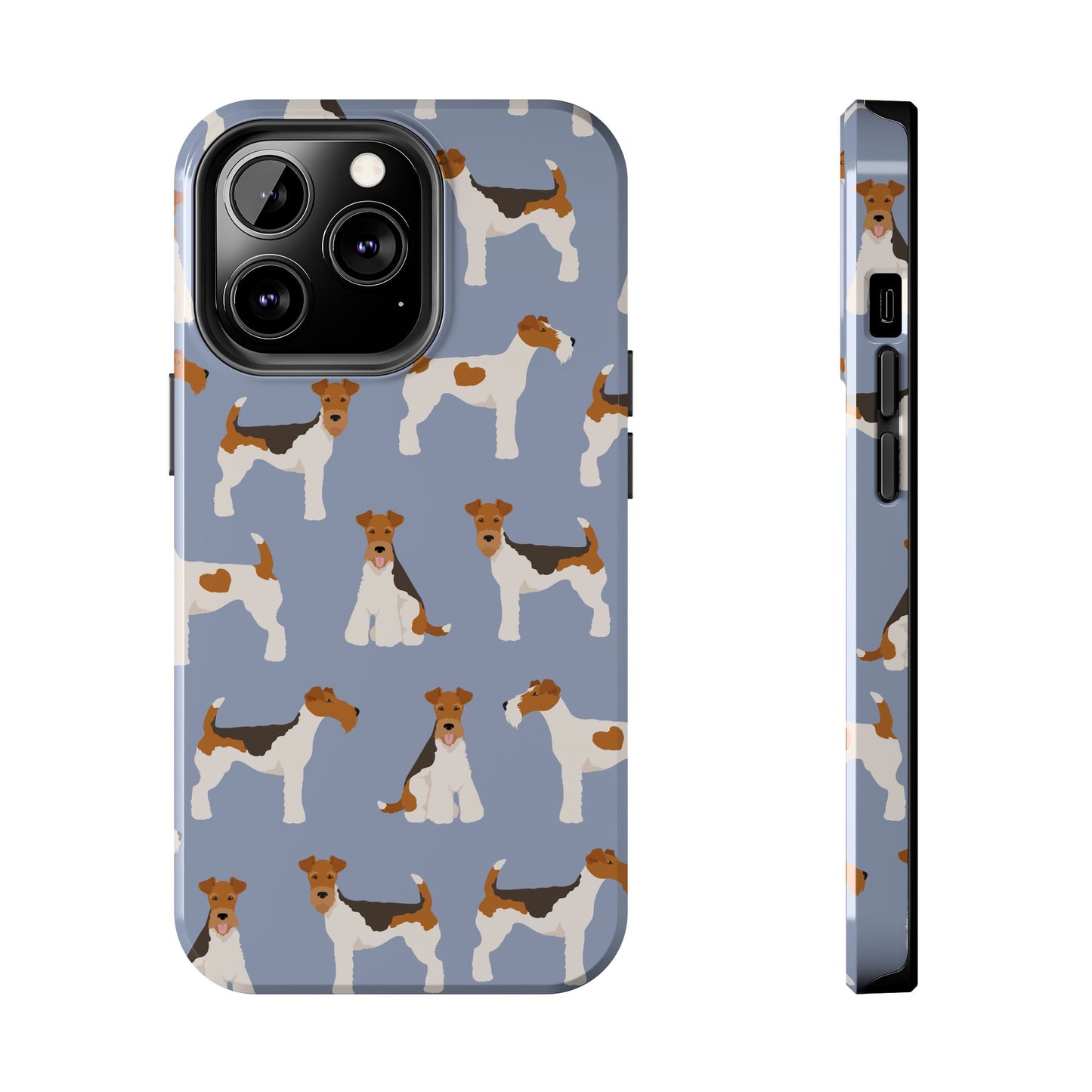 Playful Wire Fox Terrier Phone Case - Durable & Stylish Dog Lover Accessory