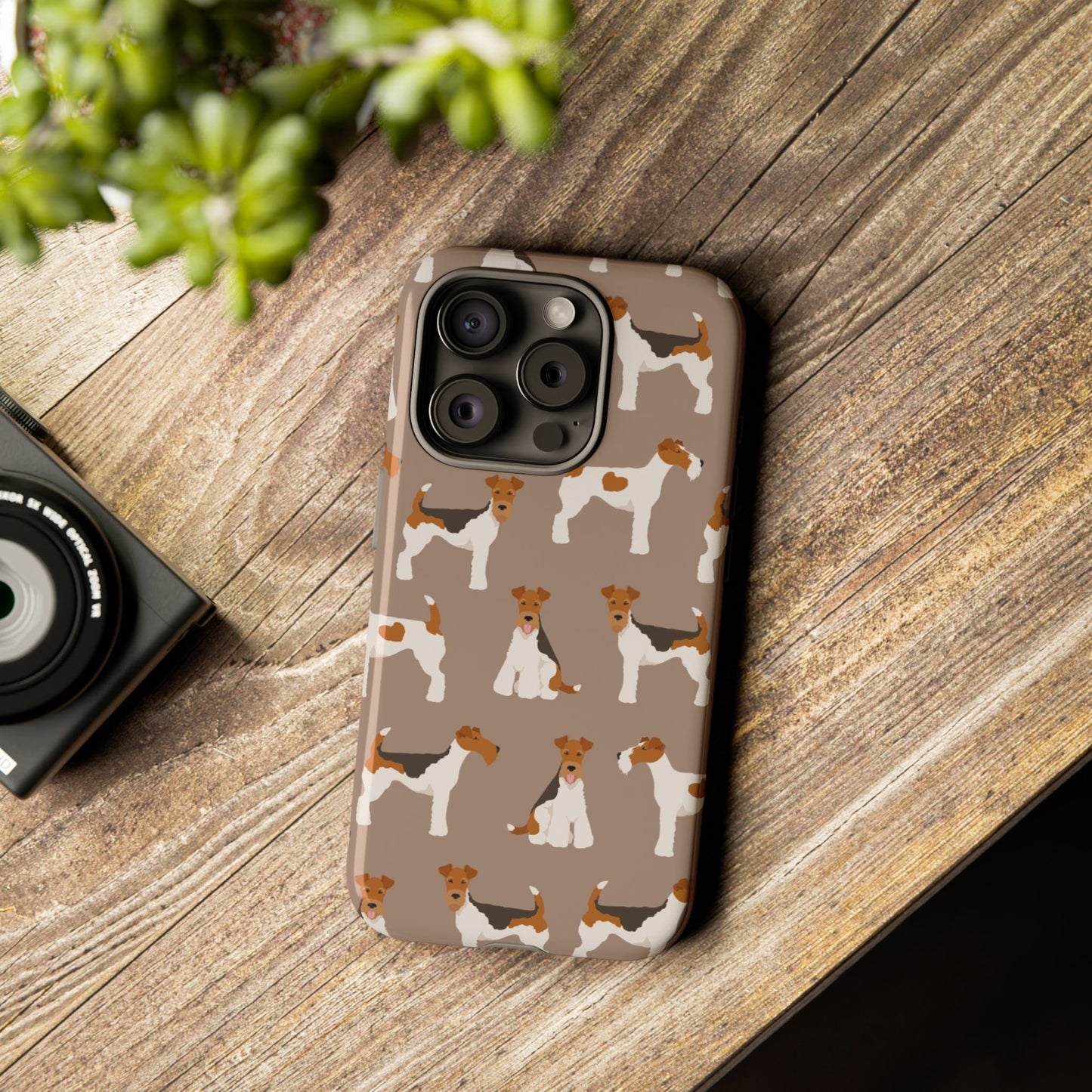 Wire Fox Terrier Lover Tough Case - Stylish Phone Case Featuring Playful Fox Terriers