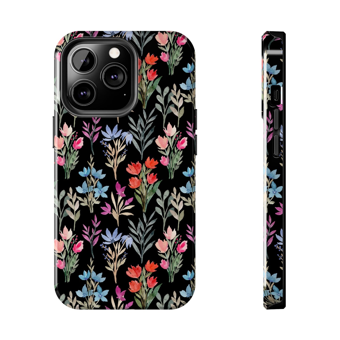 Floral Tough Phone Case - Durable Protection with Vibrant Botanical Design
