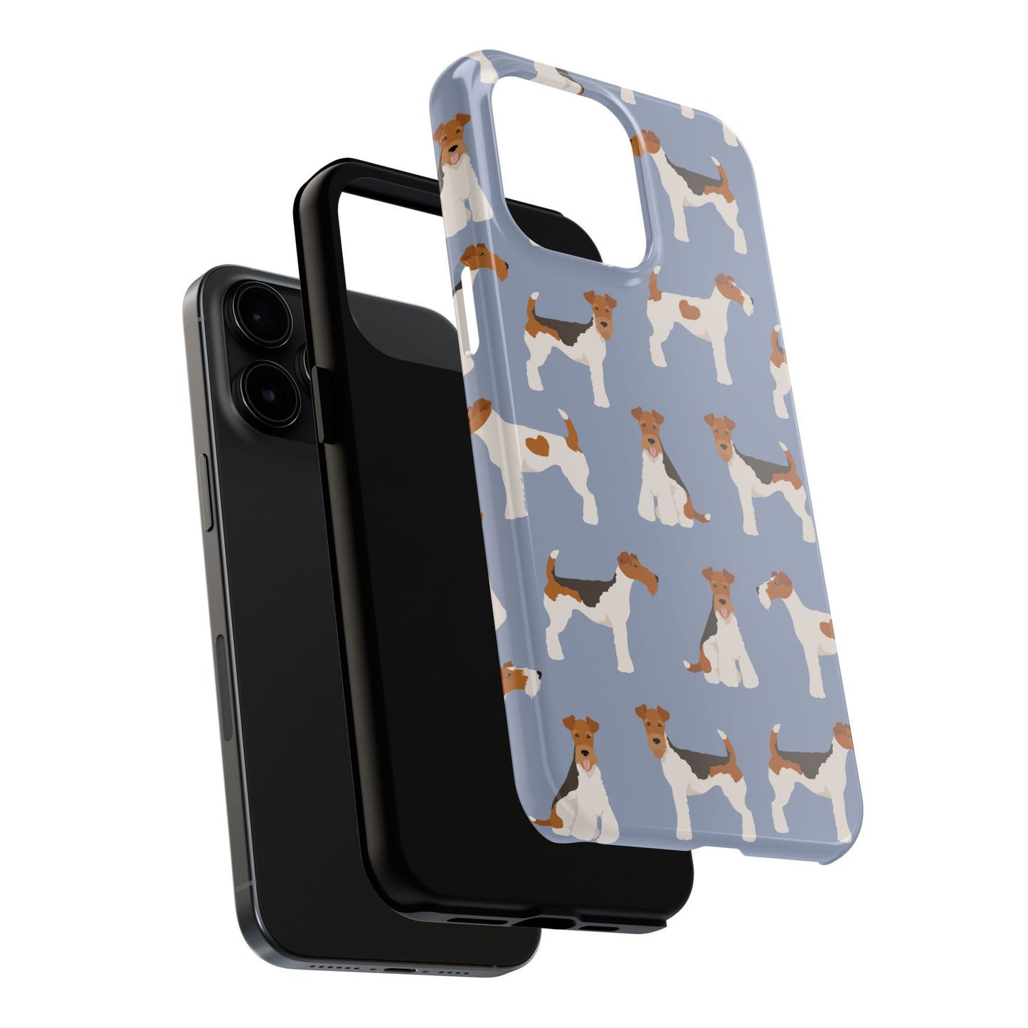 Playful Wire Fox Terrier Phone Case - Durable & Stylish Dog Lover Accessory
