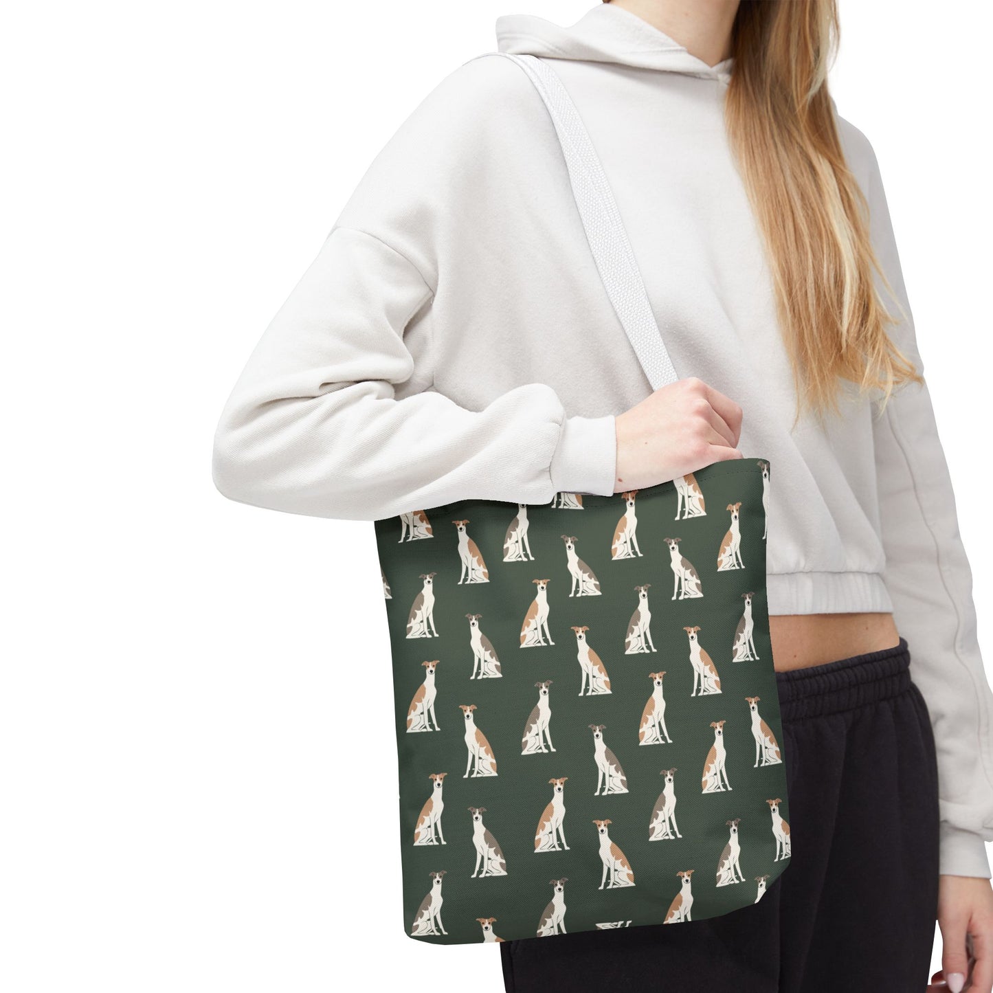 Grey Hound Dog Pattern Tote Bag - Perfect for Pet Lovers!