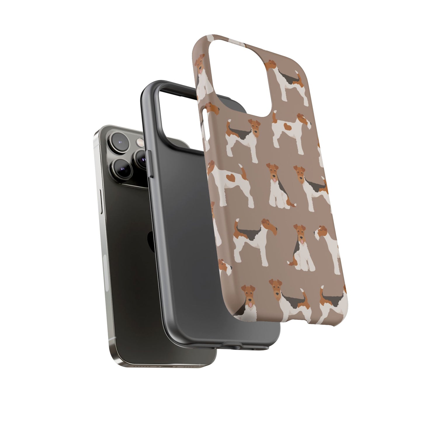 Wire Fox Terrier Lover Tough Case - Stylish Phone Case Featuring Playful Fox Terriers