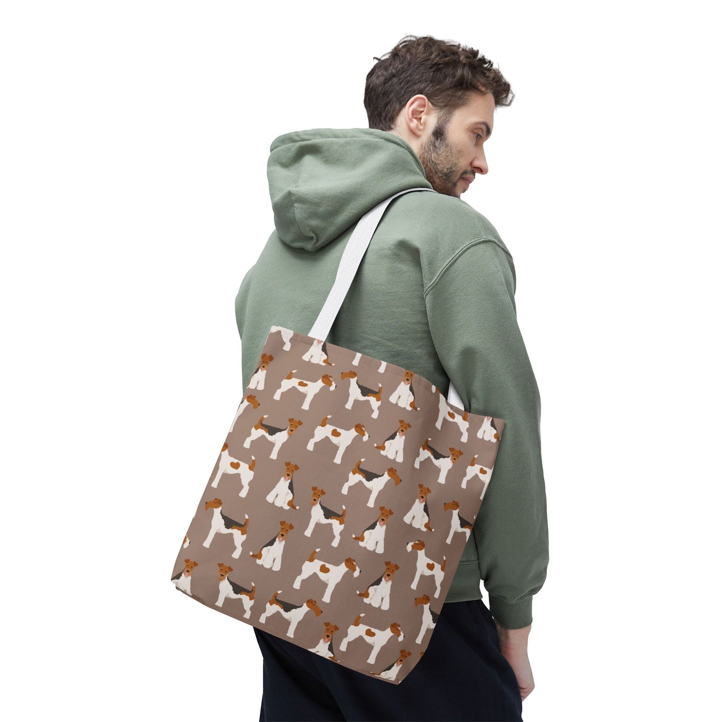 Wire Fox Terrier Dog Pattern Tote Bag - Perfect for Pet Lovers!