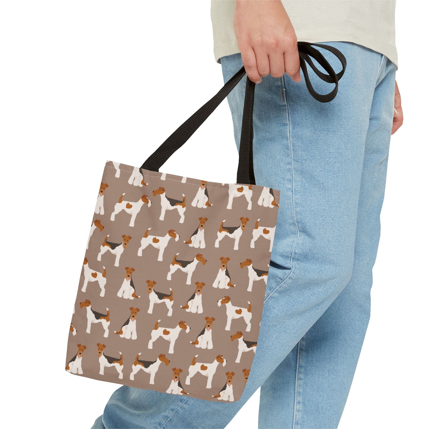 Wire Fox Terrier Dog Pattern Tote Bag - Perfect for Pet Lovers!