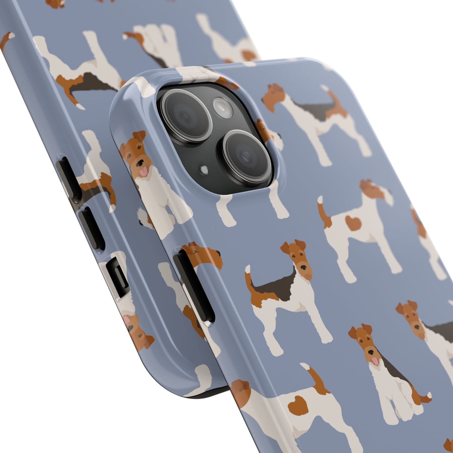 Playful Wire Fox Terrier Phone Case - Durable & Stylish Dog Lover Accessory