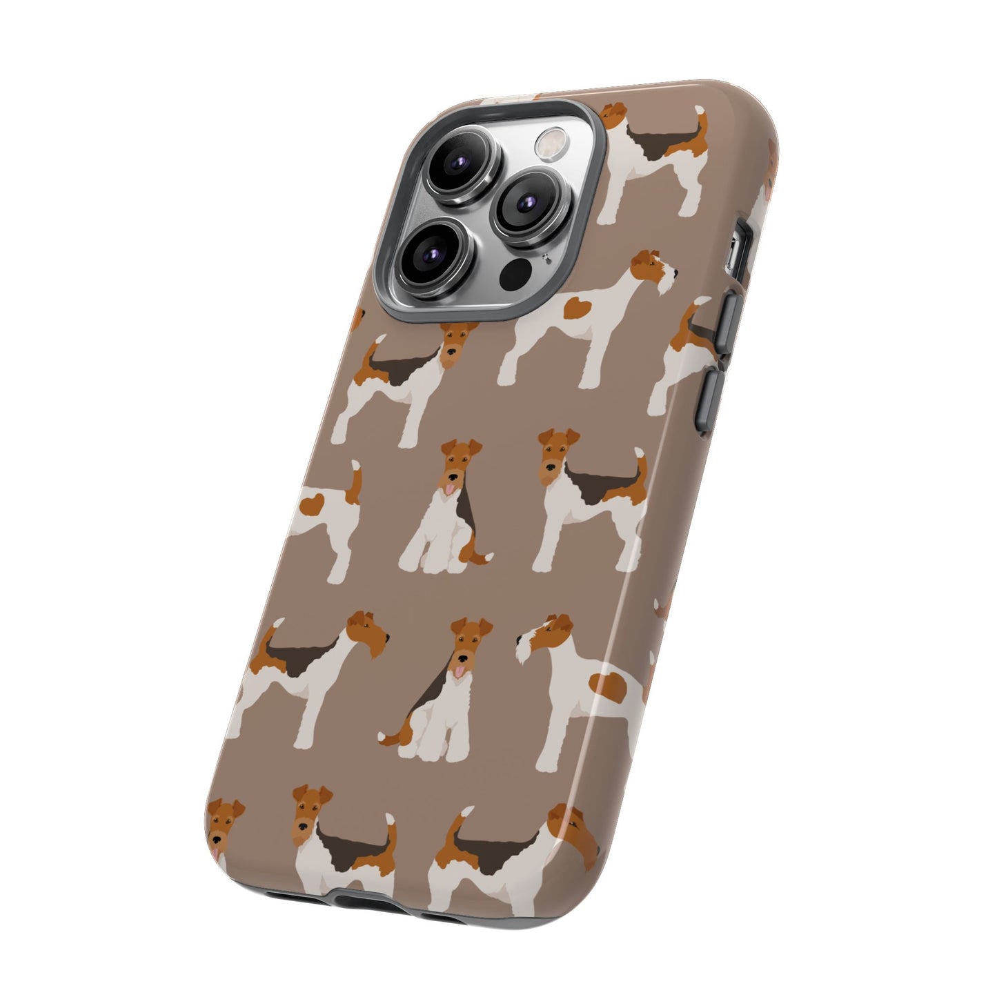 Wire Fox Terrier Lover Tough Case - Stylish Phone Case Featuring Playful Fox Terriers