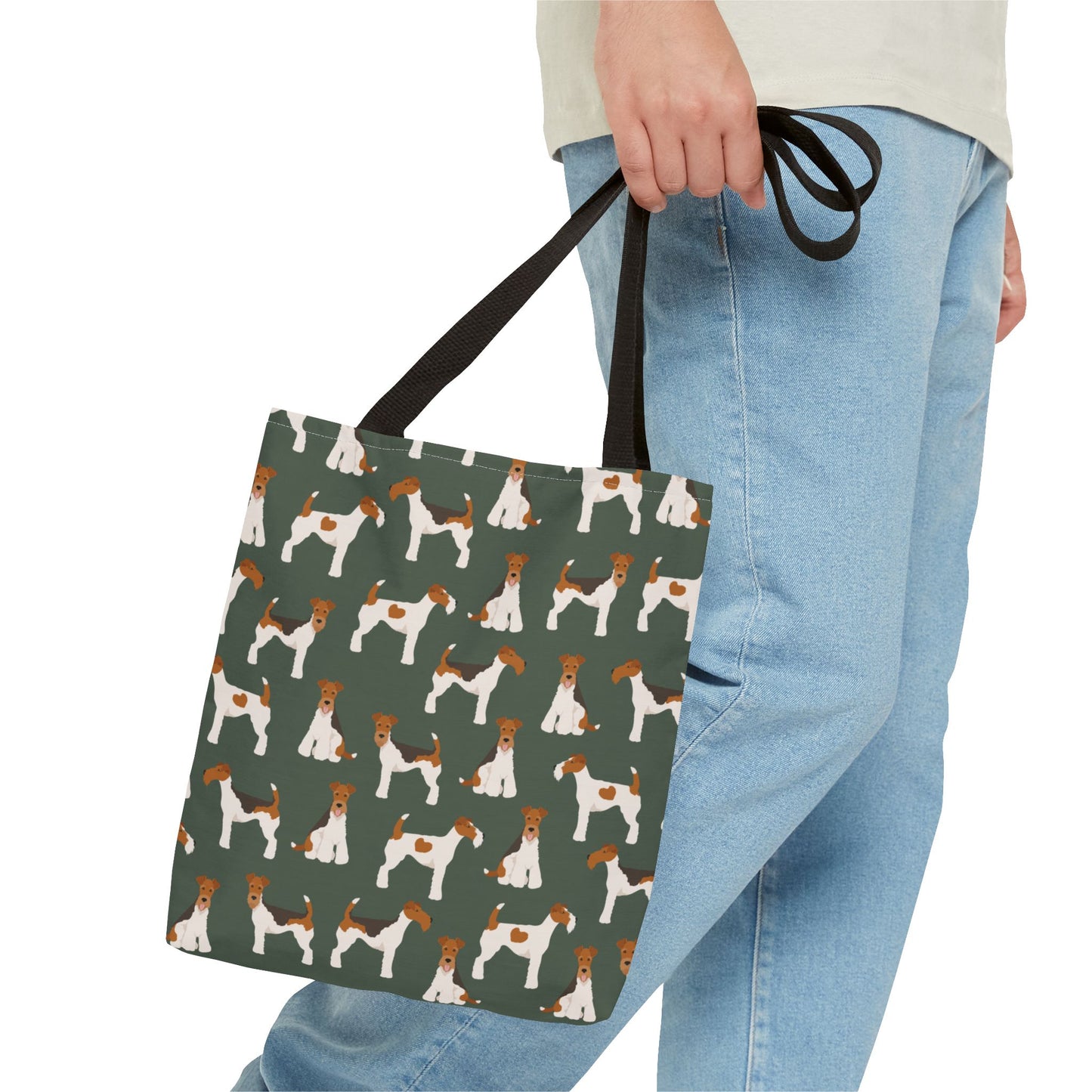 Wire Fox Terrier Dog Pattern Tote Bag - Perfect for Pet Lovers!
