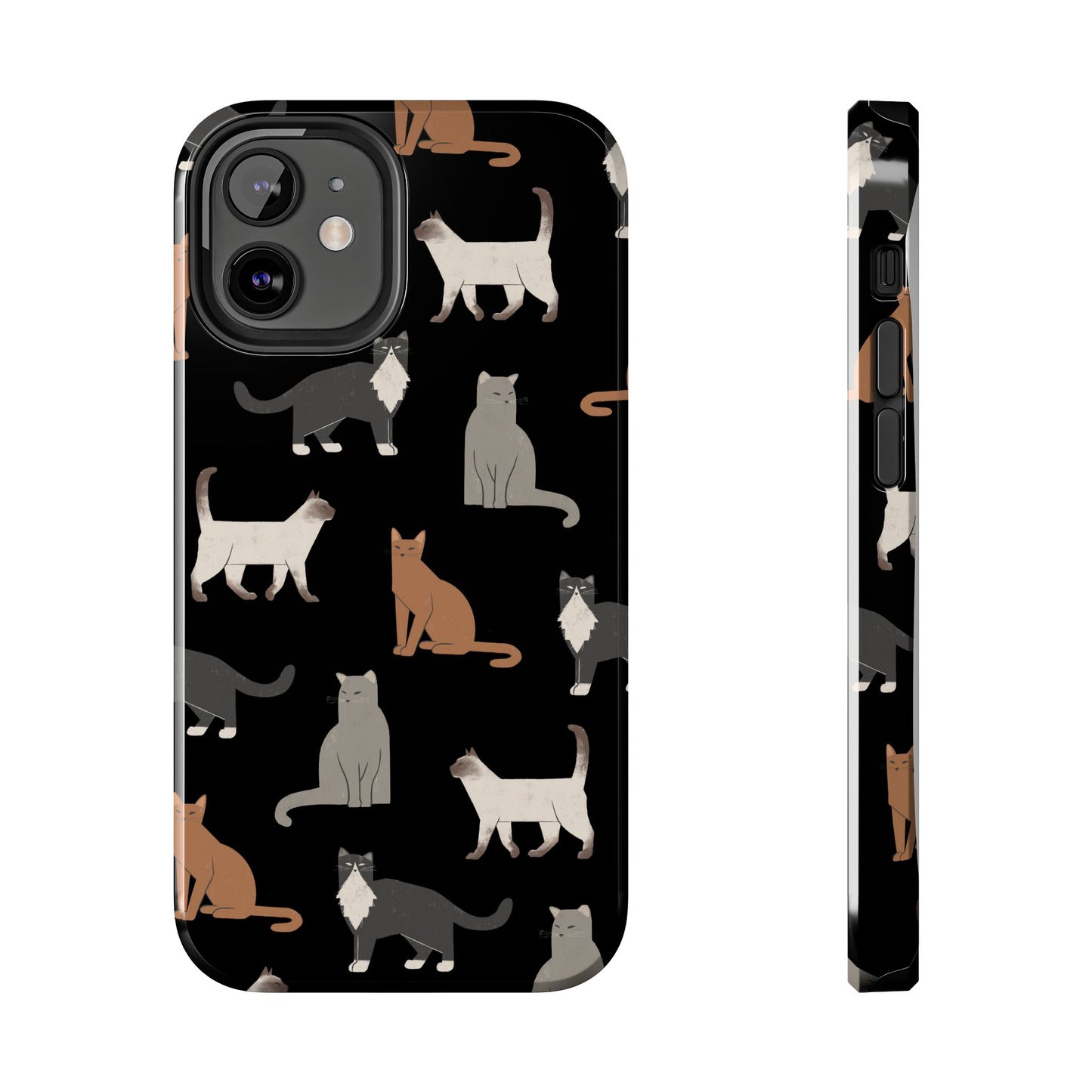 Cubist Cat Tough Phone Case - Stylish & Durable for Pet Fans