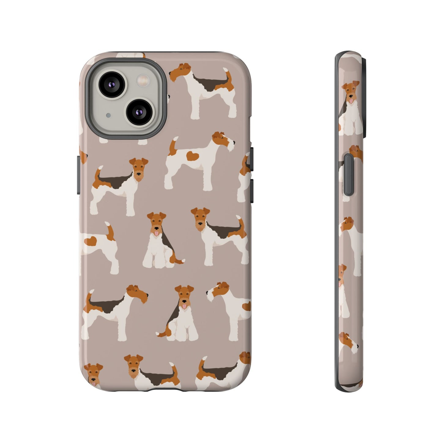 Dog Lover Tough Case - Stylish Phone Case Featuring Playful Fox Terriers