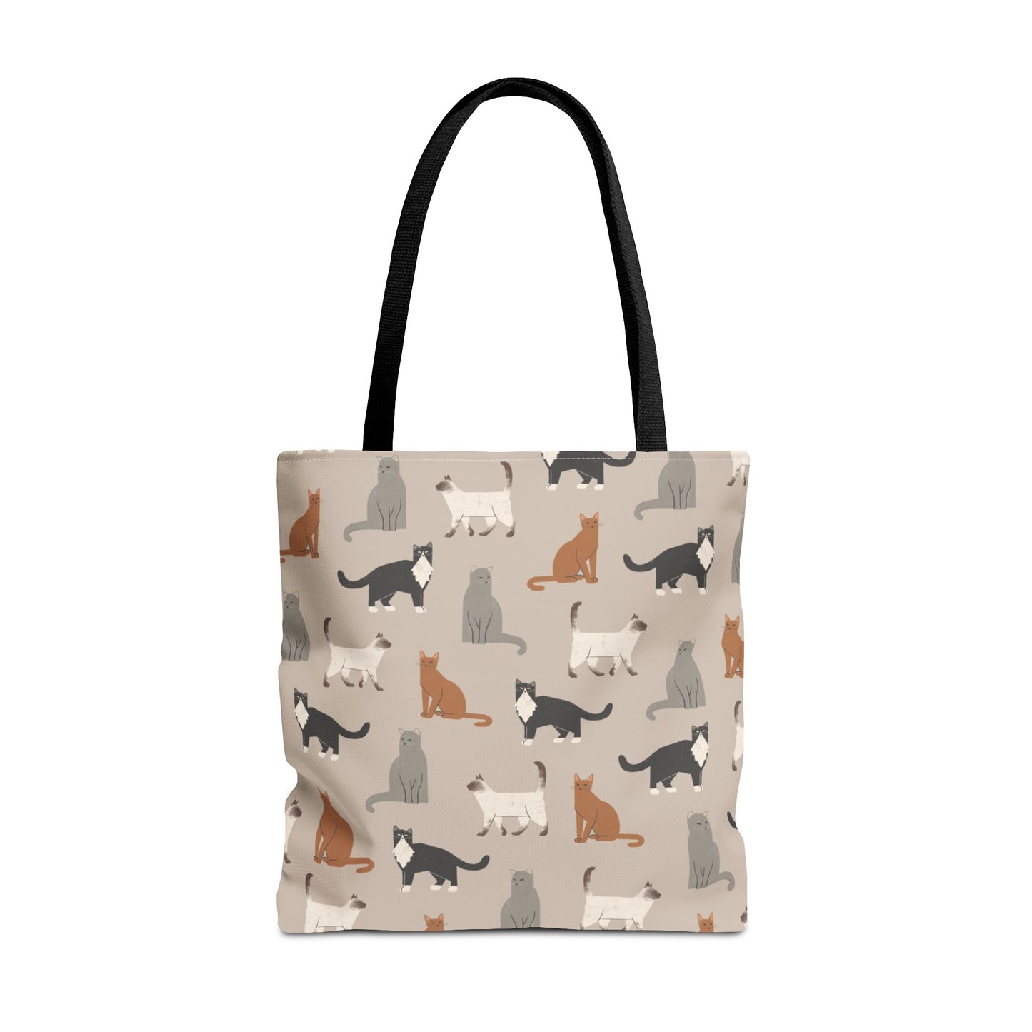Cubist Cat Pattern Tote Bag - Perfect for Pet Lovers