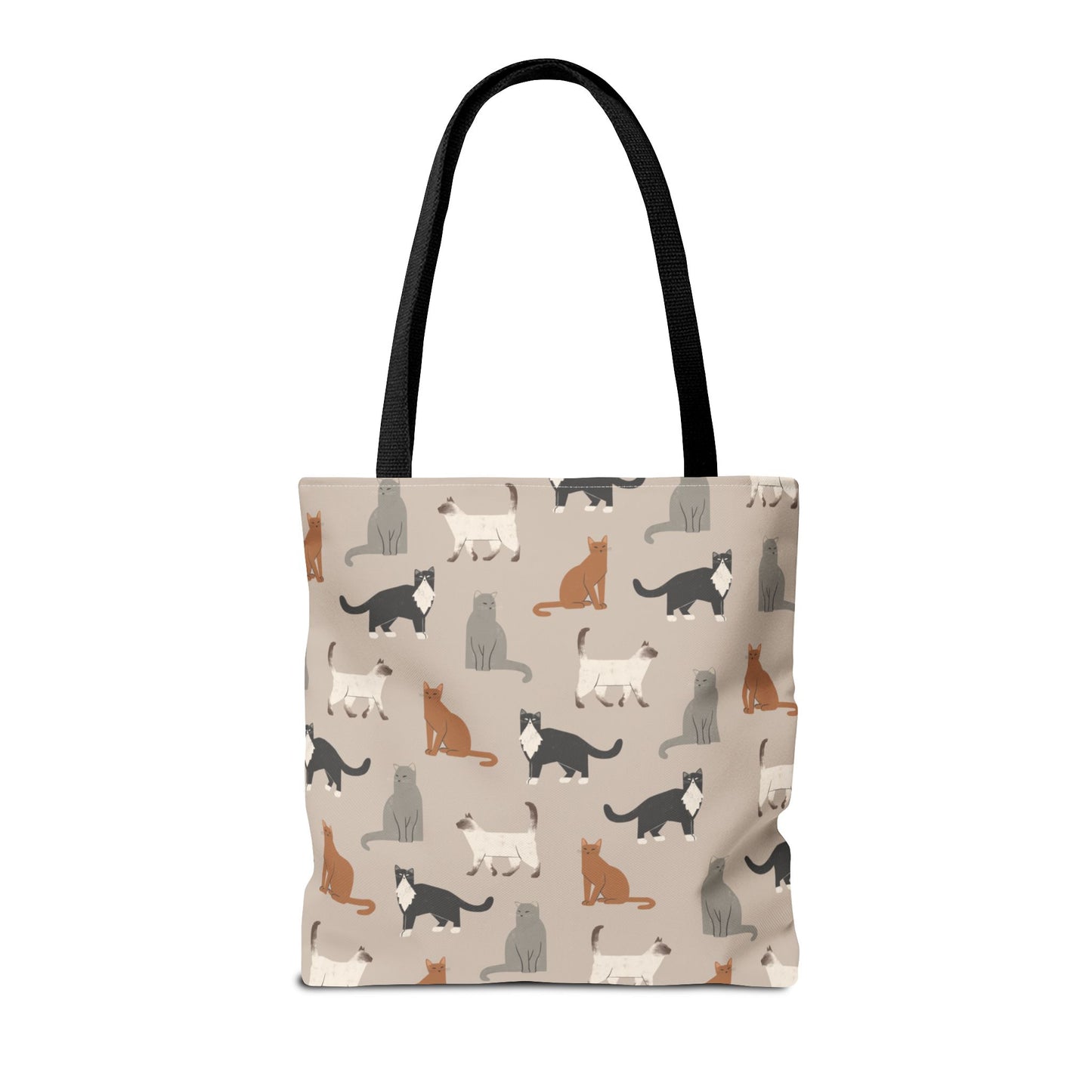 Cubist Cat Pattern Tote Bag - Perfect for Pet Lovers