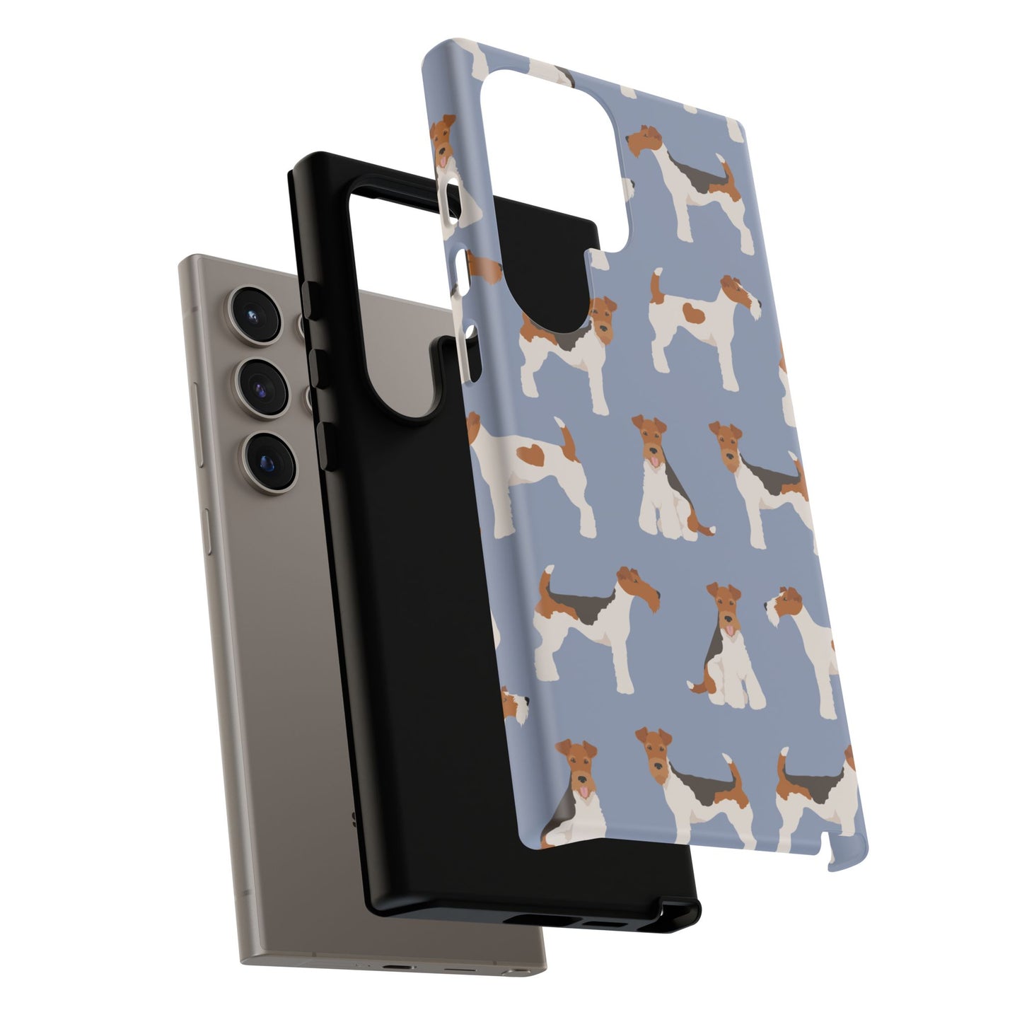Wire Fox Terrier Lover Tough Case - Stylish Phone Case Featuring Playful Fox Terriers