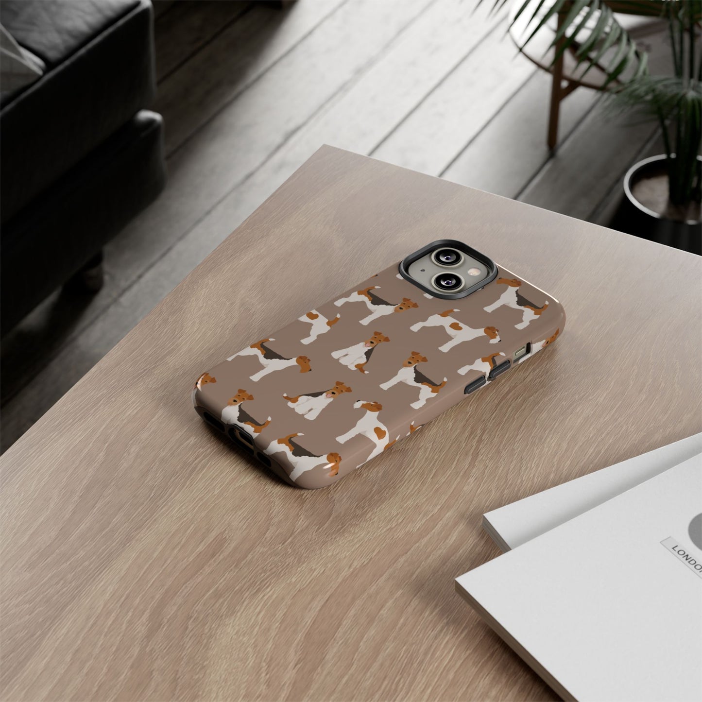 Wire Fox Terrier Lover Tough Case - Stylish Phone Case Featuring Playful Fox Terriers