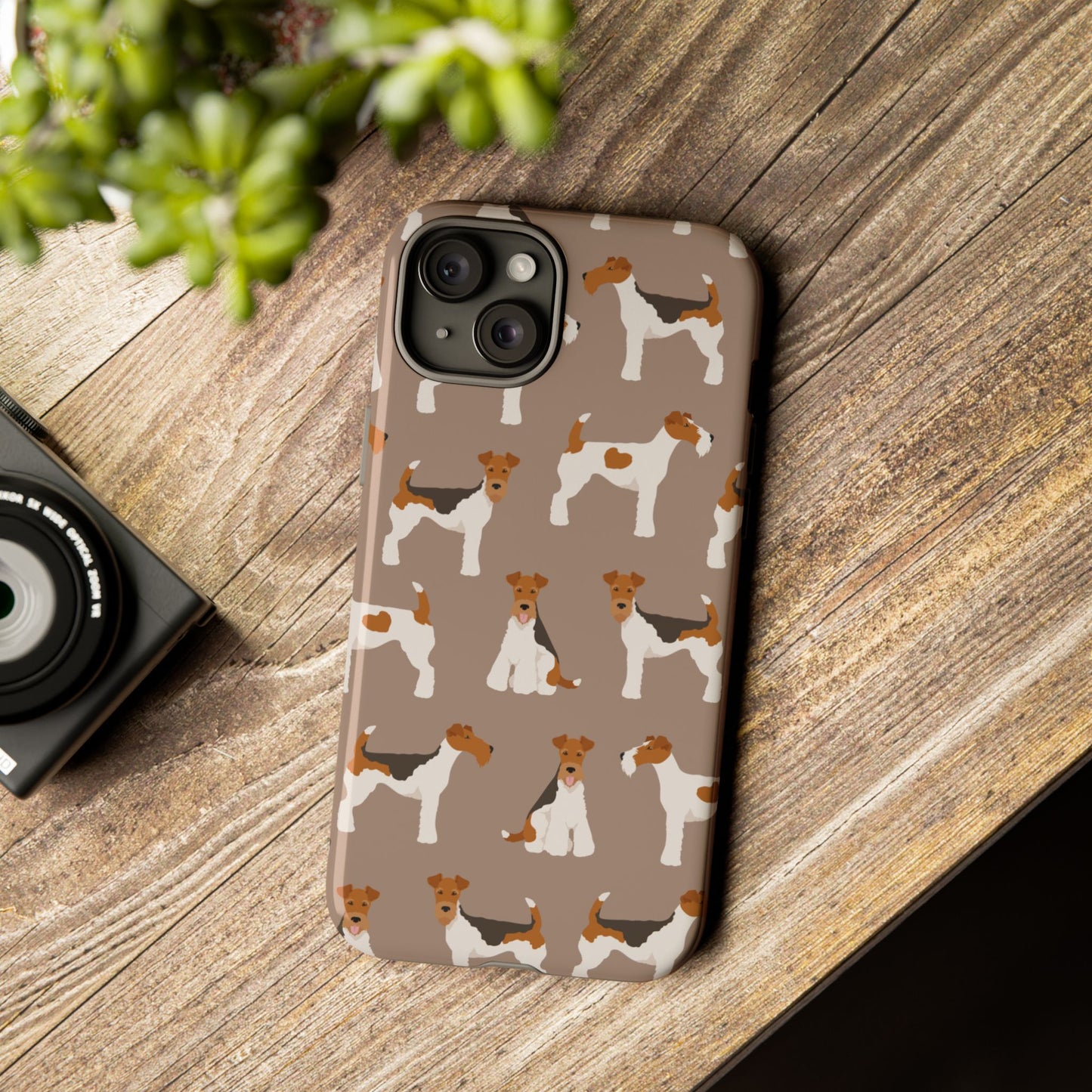 Wire Fox Terrier Lover Tough Case - Stylish Phone Case Featuring Playful Fox Terriers