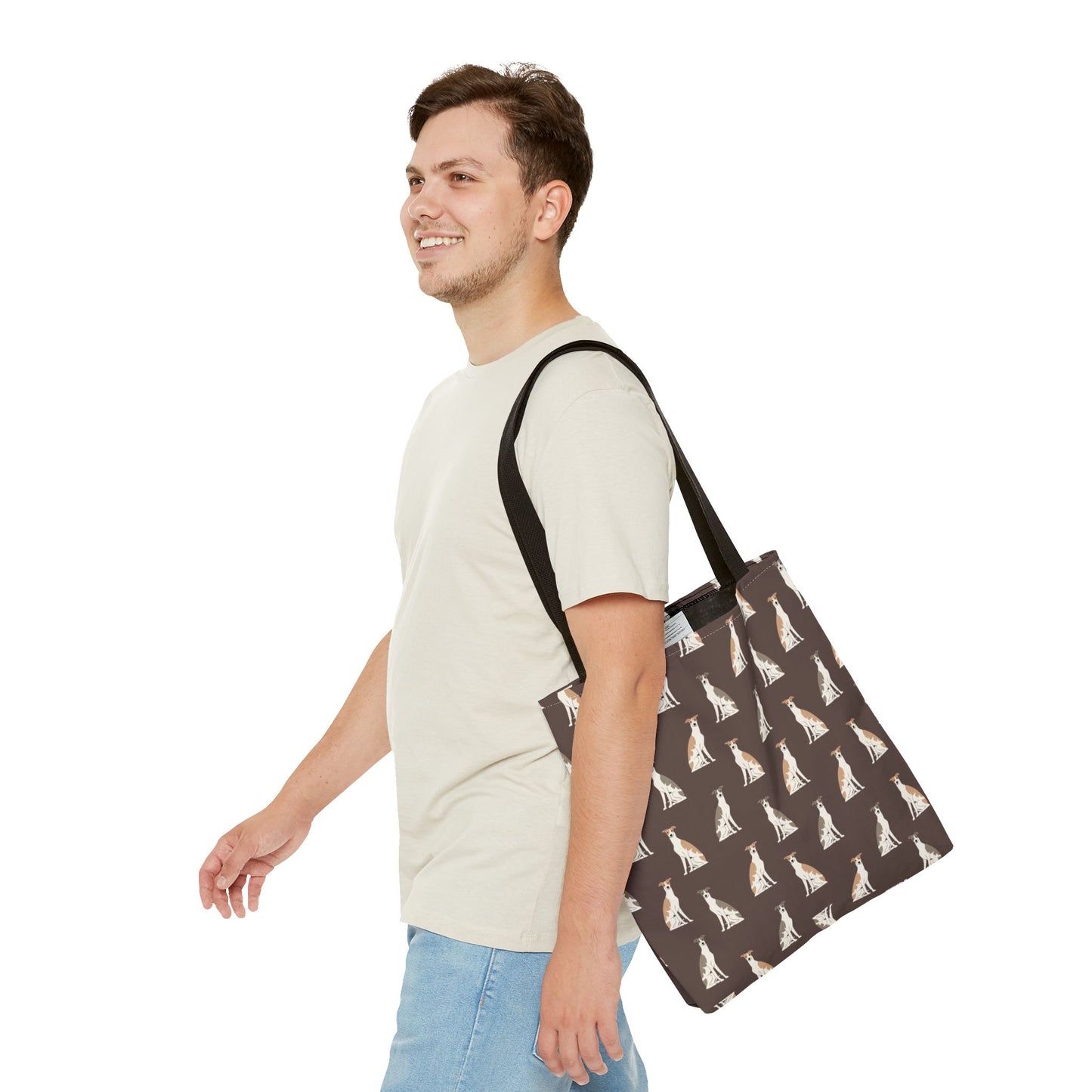 Grey Hound Dog Pattern Tote Bag - Perfect for Pet Lovers!