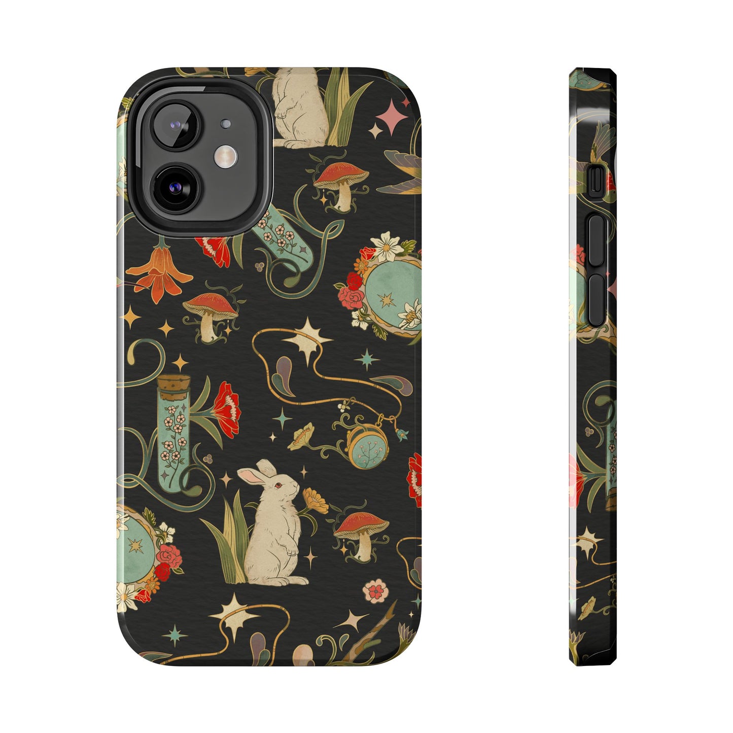 Whimsical Floral Rabbit Phone Case | Tough Protective Cover for Nature Lovers