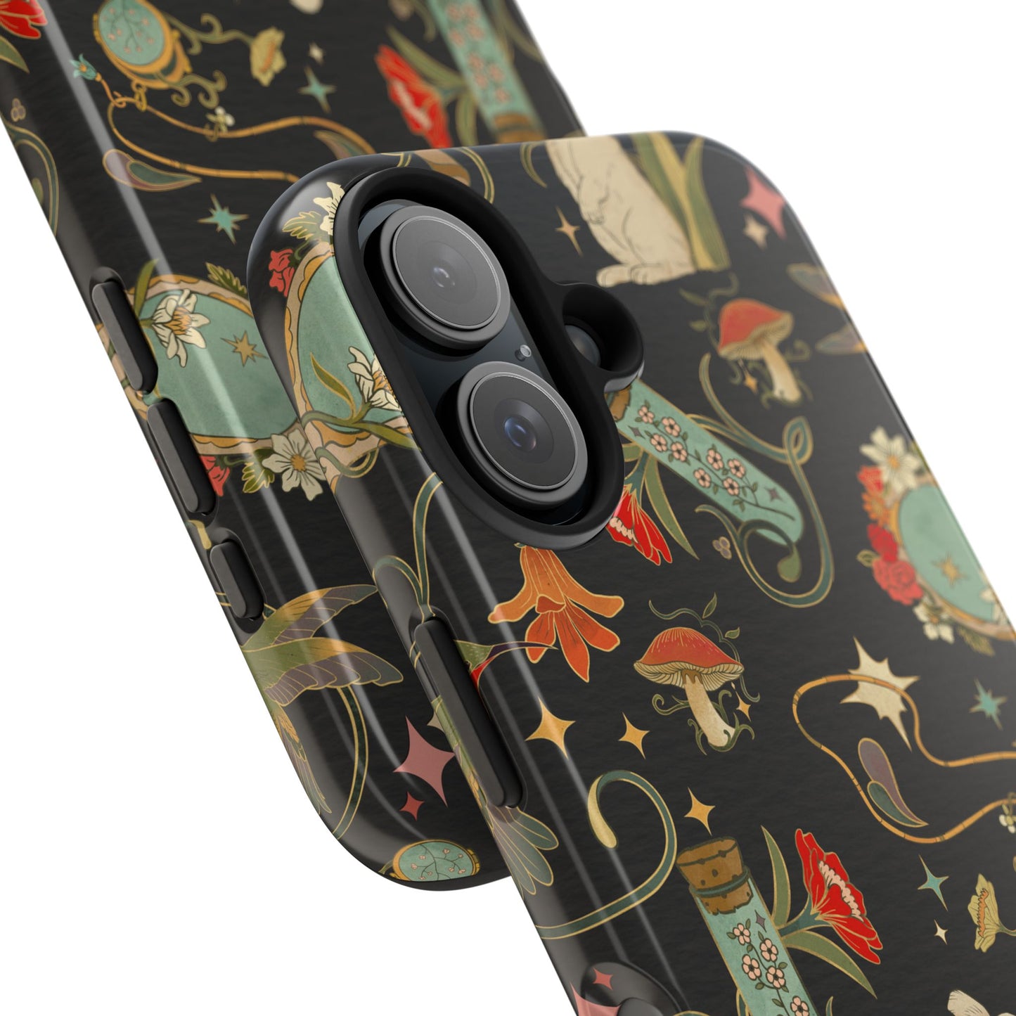 Whimsical Floral Rabbit Phone Case | Tough Protective Cover for Nature Lovers