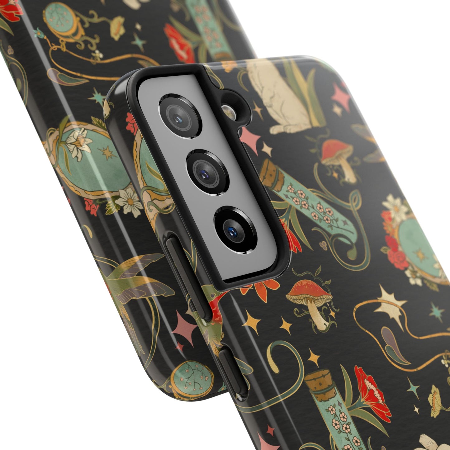 Whimsical Floral Rabbit Phone Case | Tough Protective Cover for Nature Lovers