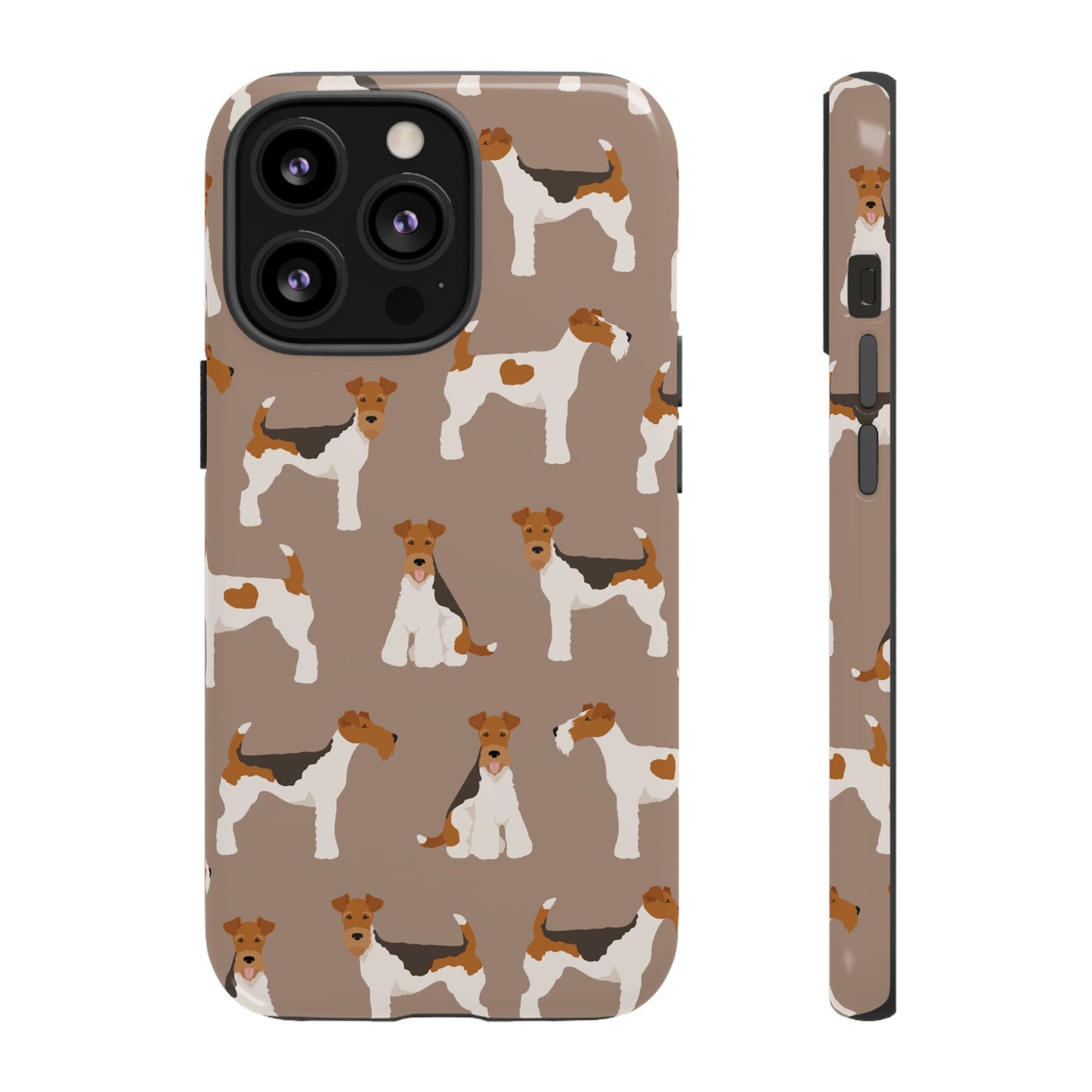 Wire Fox Terrier Lover Tough Case - Stylish Phone Case Featuring Playful Fox Terriers