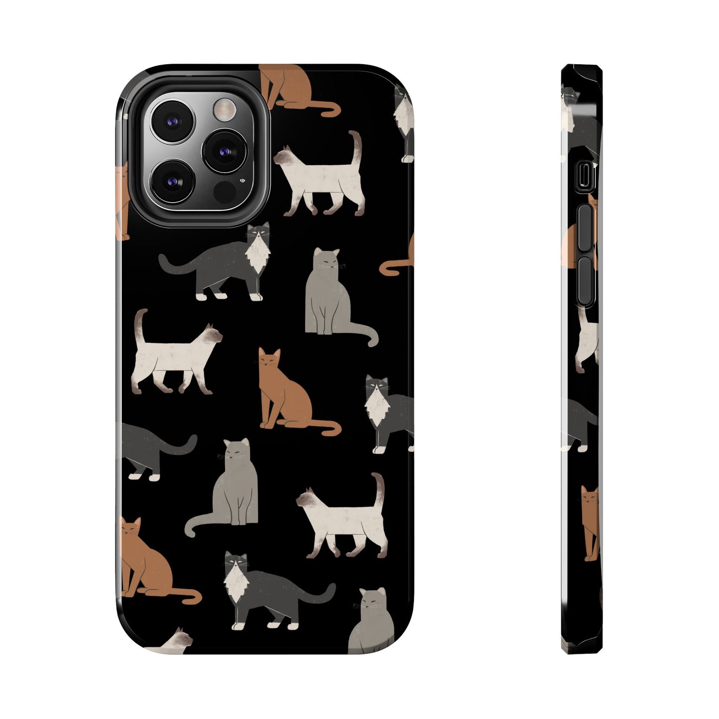 Cubist Cat Tough Phone Case - Stylish & Durable for Pet Fans
