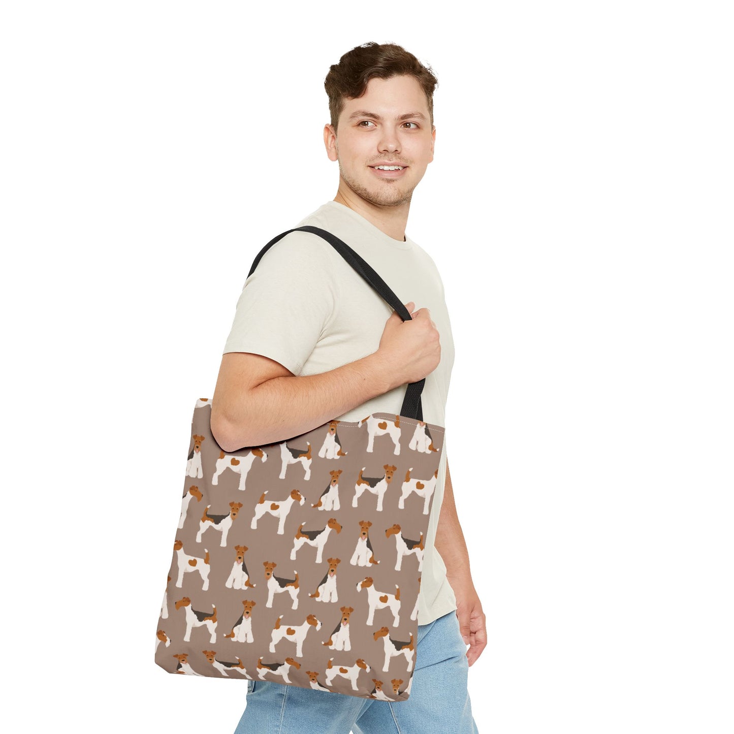 Wire Fox Terrier Dog Pattern Tote Bag - Perfect for Pet Lovers!