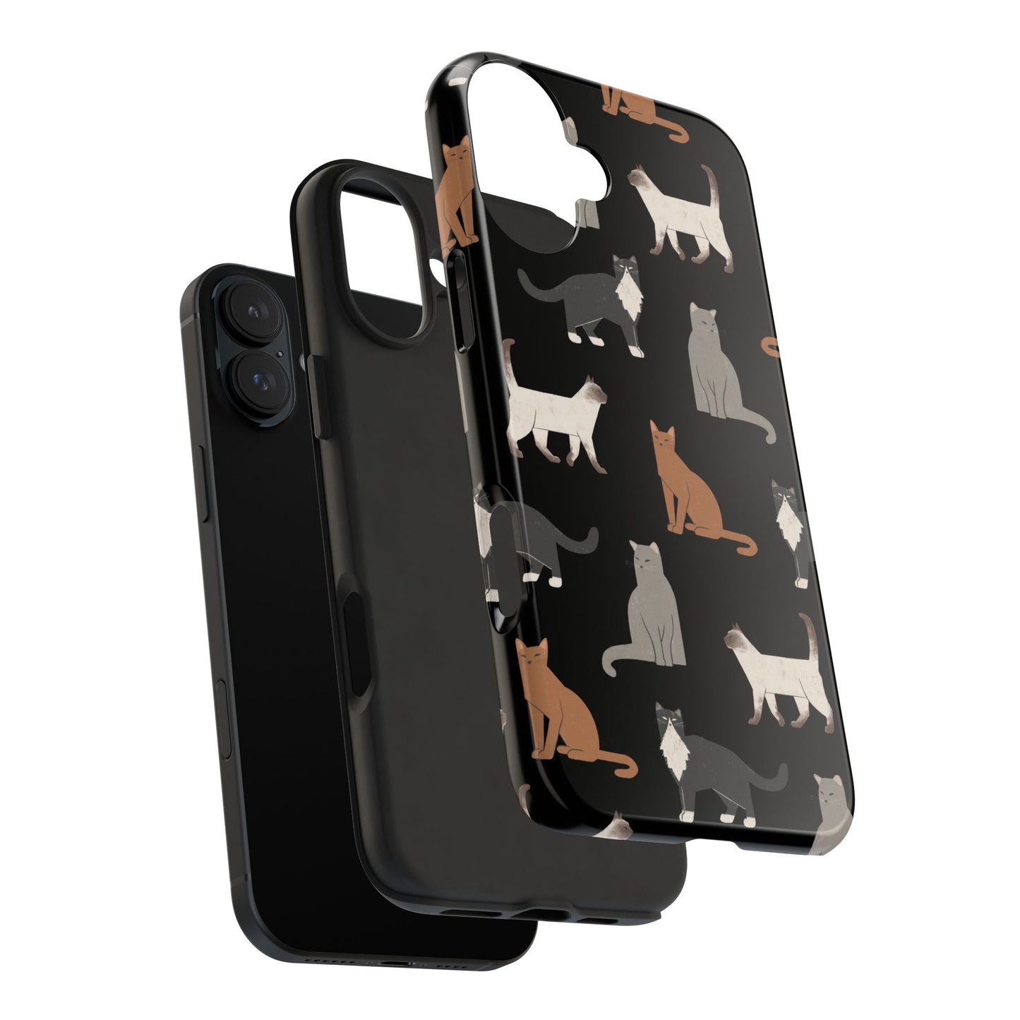 Cubist Cat Tough Phone Case - Stylish & Durable for Pet Fans