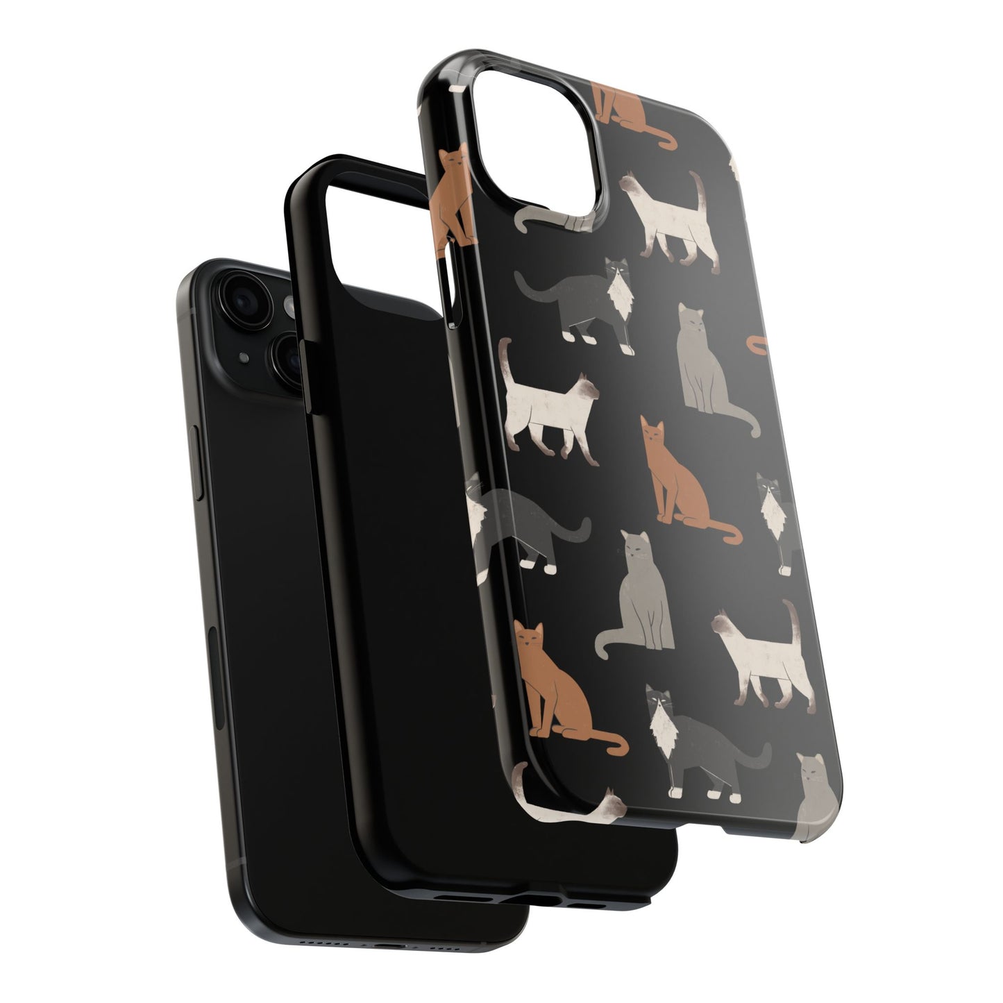 Cubist Cat Tough Phone Case - Stylish & Durable for Pet Fans