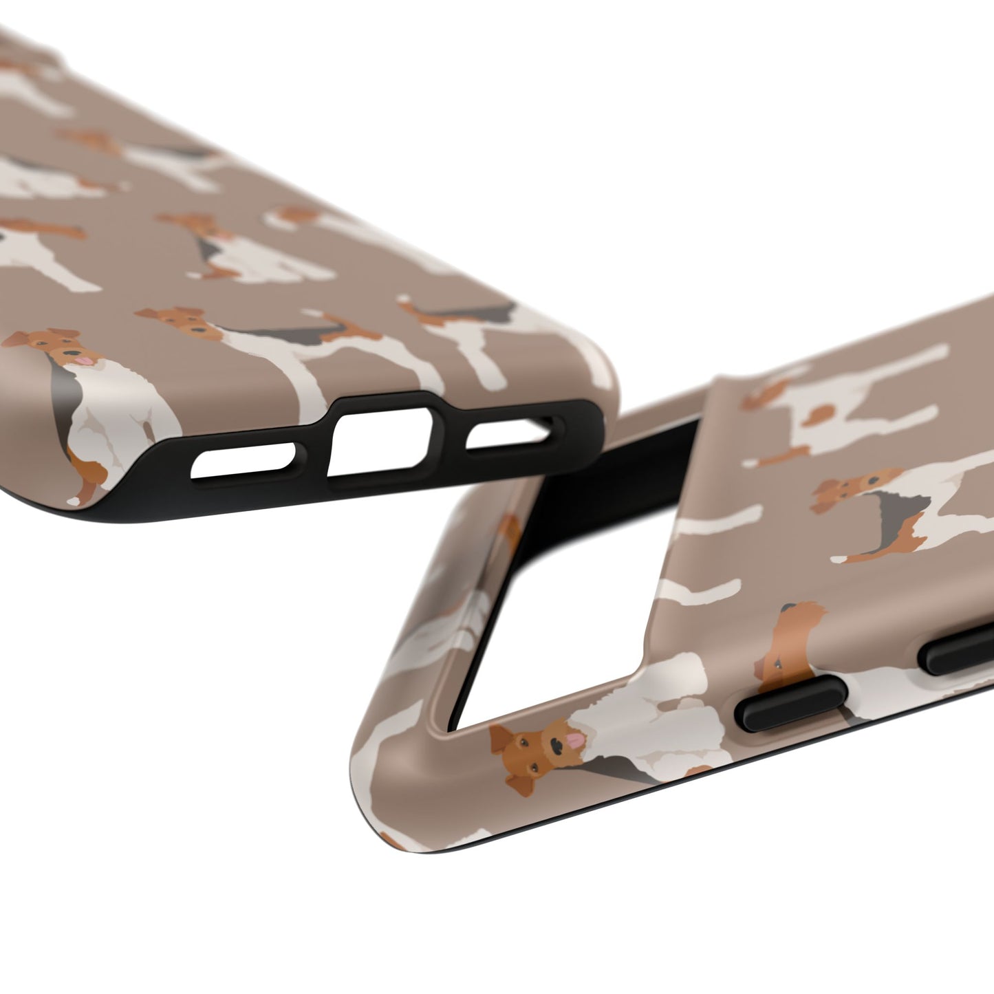 Wire Fox Terrier Lover Tough Case - Stylish Phone Case Featuring Playful Fox Terriers