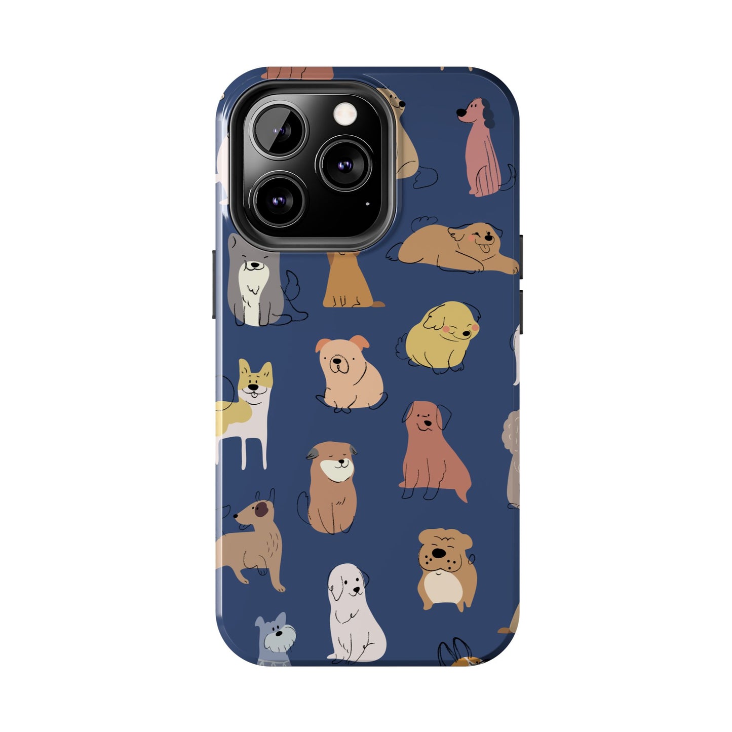 Cute Cartoon Dog Tough Phone Case - Perfect for Pet Lovers