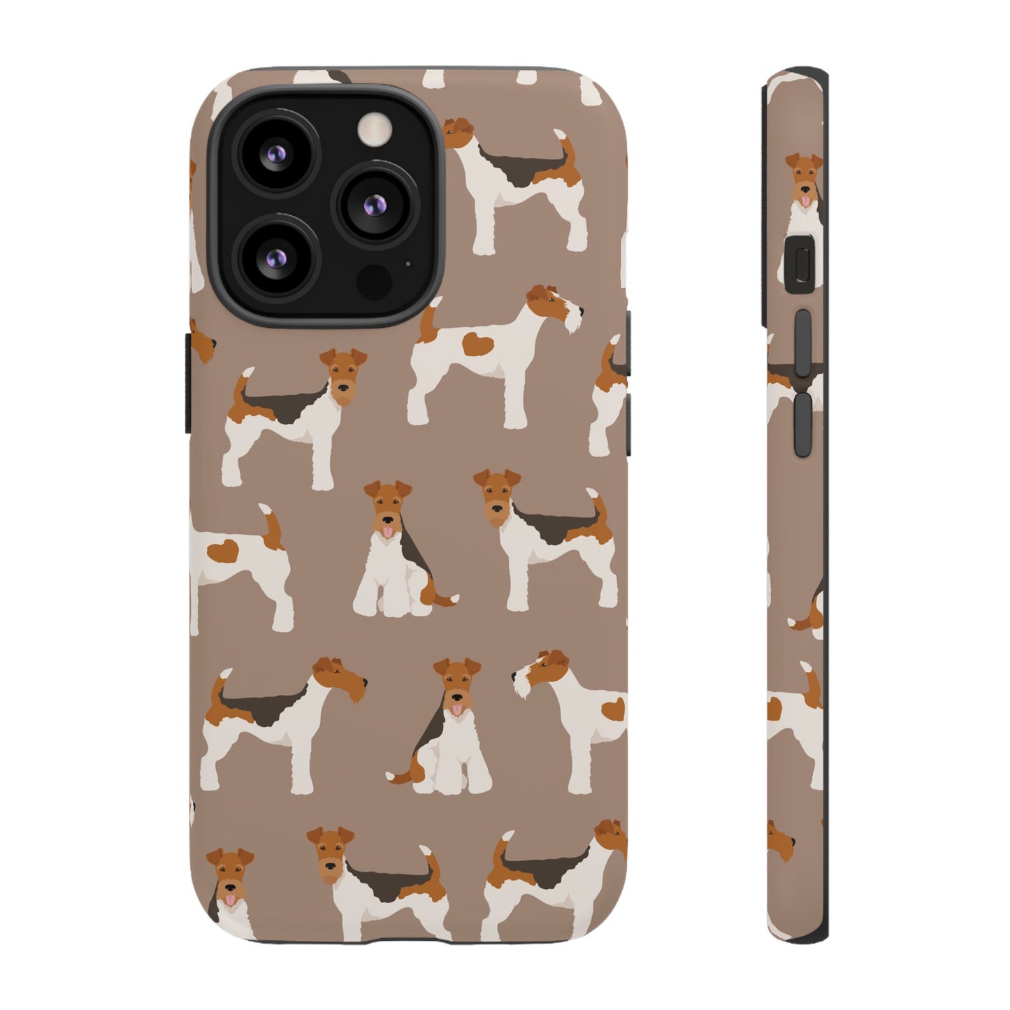 Wire Fox Terrier Lover Tough Case - Stylish Phone Case Featuring Playful Fox Terriers