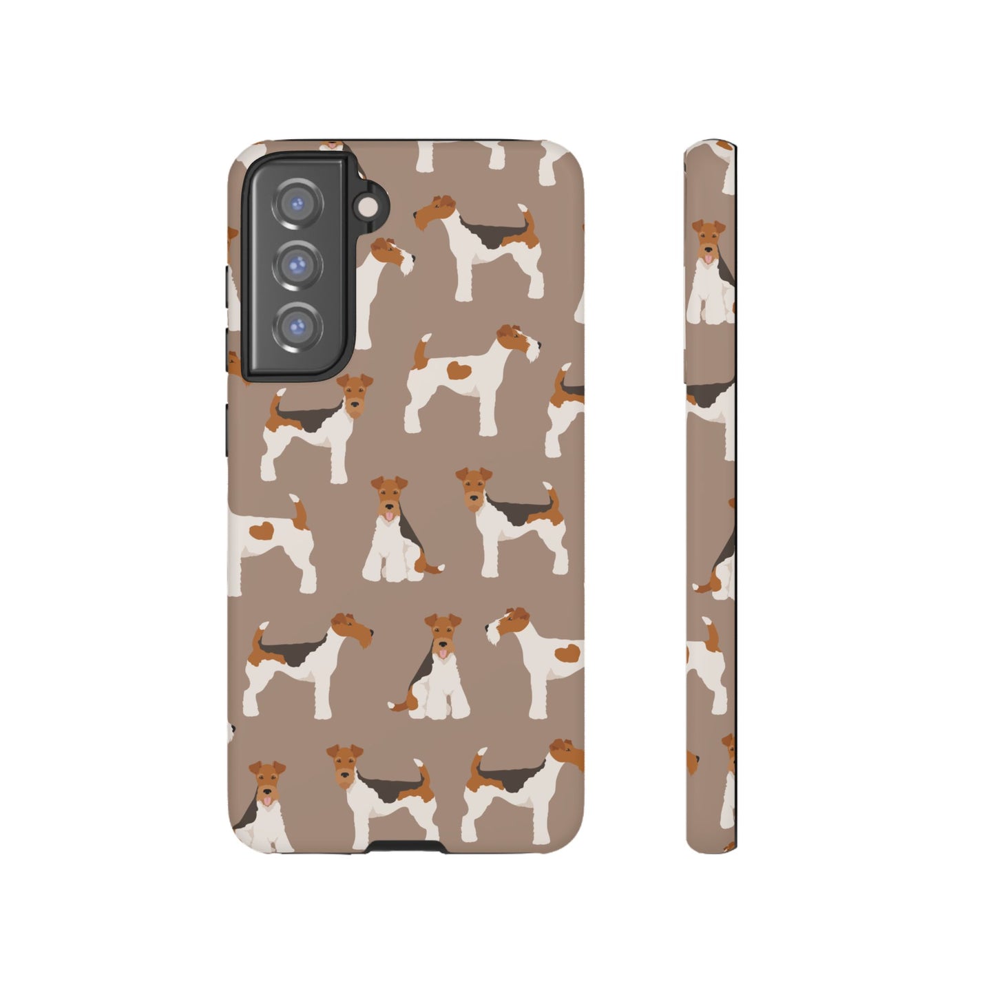 Wire Fox Terrier Lover Tough Case - Stylish Phone Case Featuring Playful Fox Terriers
