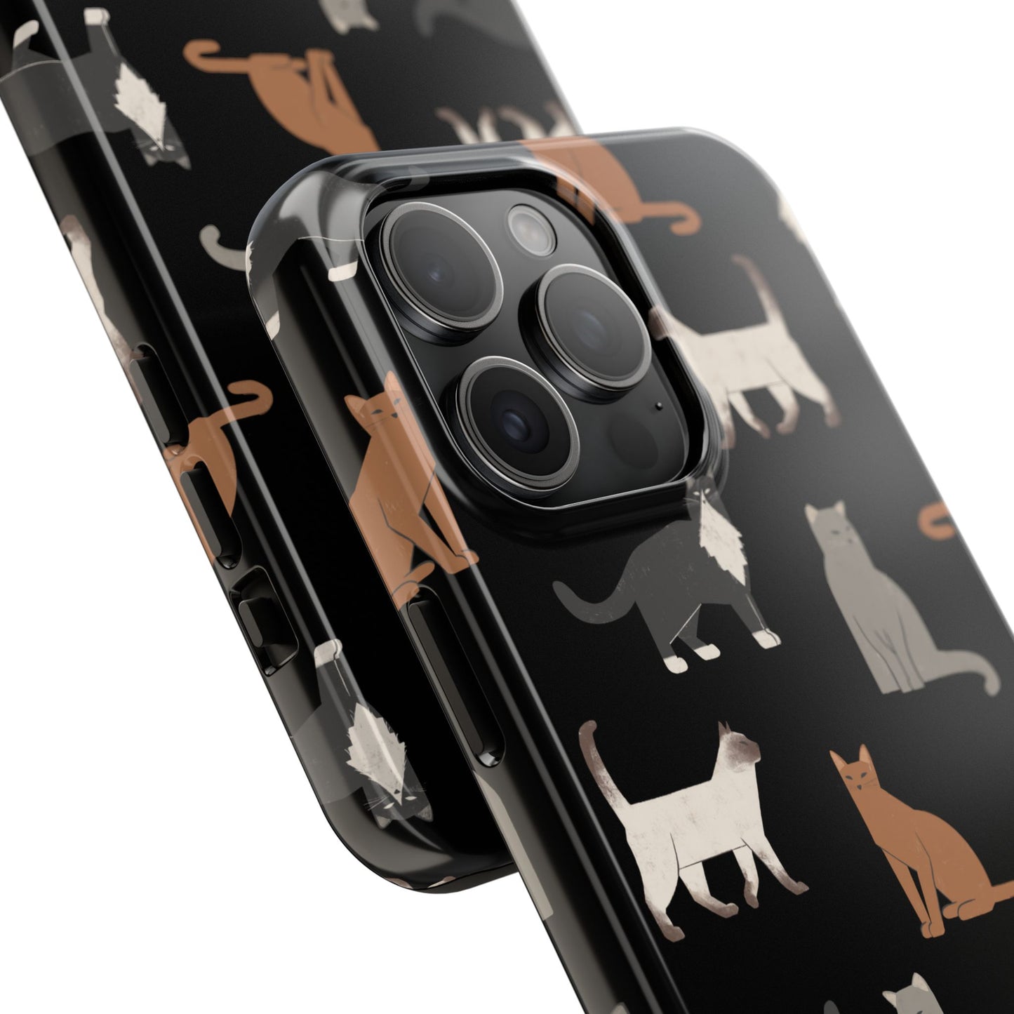 Cubist Cat Tough Phone Case - Stylish & Durable for Pet Fans