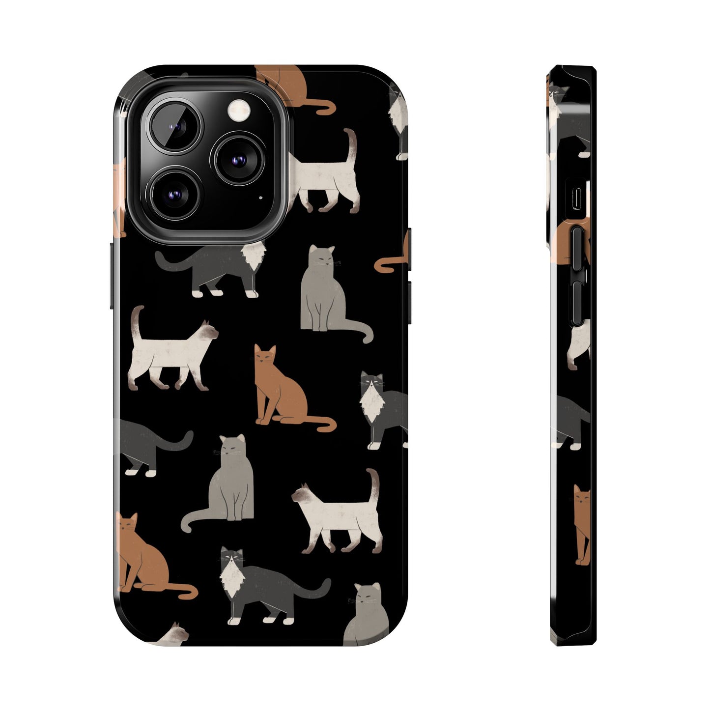 Cubist Cat Tough Phone Case - Stylish & Durable for Pet Fans