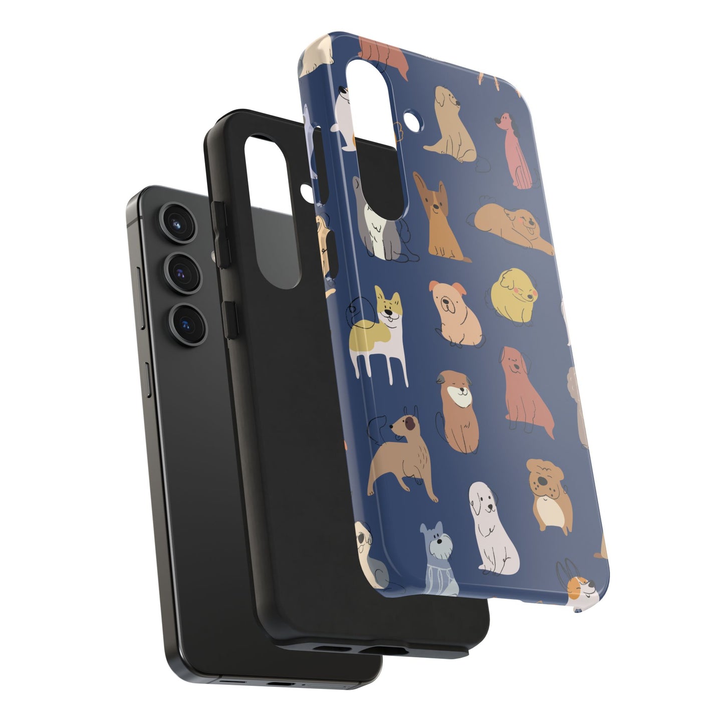 Cute Cartoon Dog Tough Phone Case - Perfect for Pet Lovers