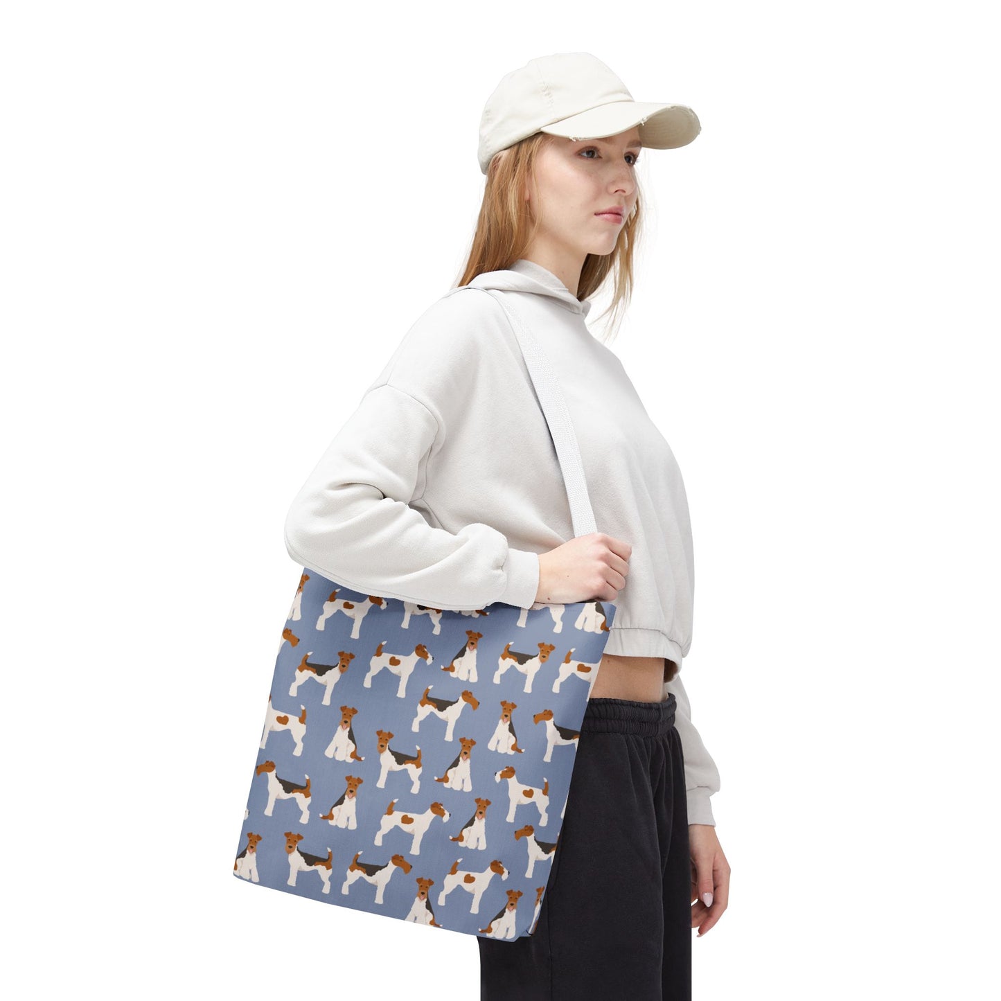 Wire Fox Terrier Dog Pattern Tote Bag - Perfect for Pet Lovers!