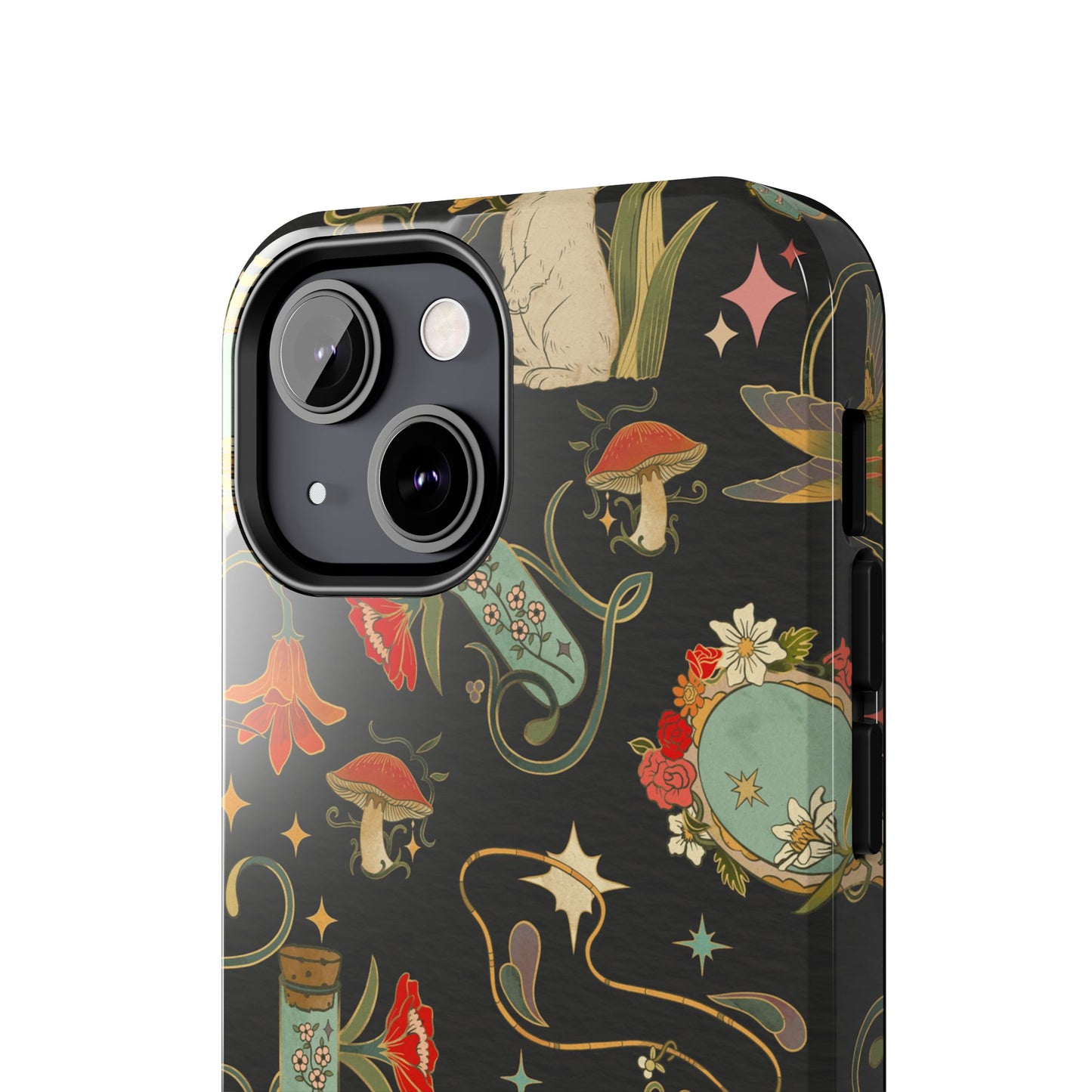 Whimsical Floral Rabbit Phone Case | Tough Protective Cover for Nature Lovers
