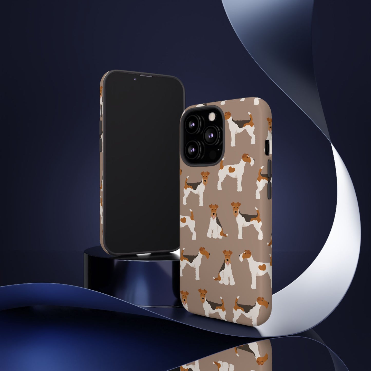 Wire Fox Terrier Lover Tough Case - Stylish Phone Case Featuring Playful Fox Terriers