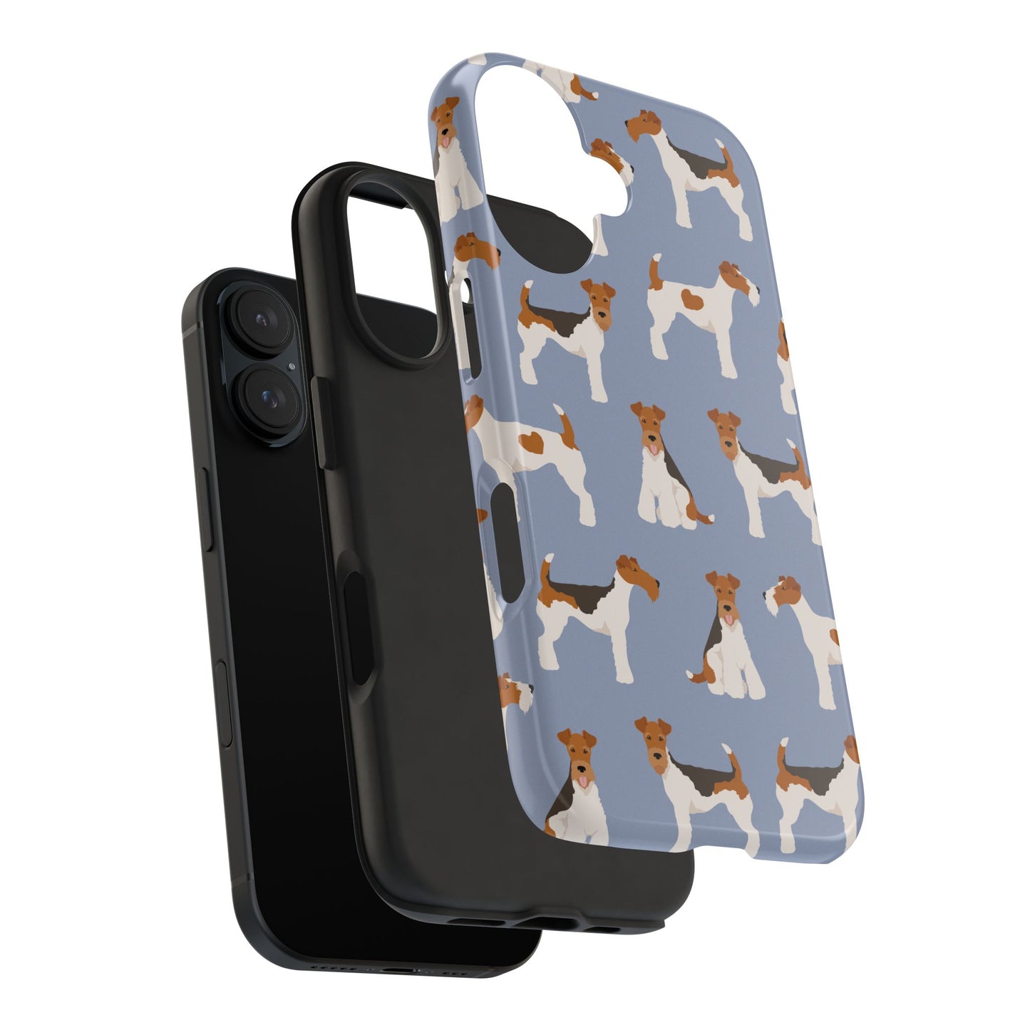 Playful Wire Fox Terrier Phone Case - Durable & Stylish Dog Lover Accessory