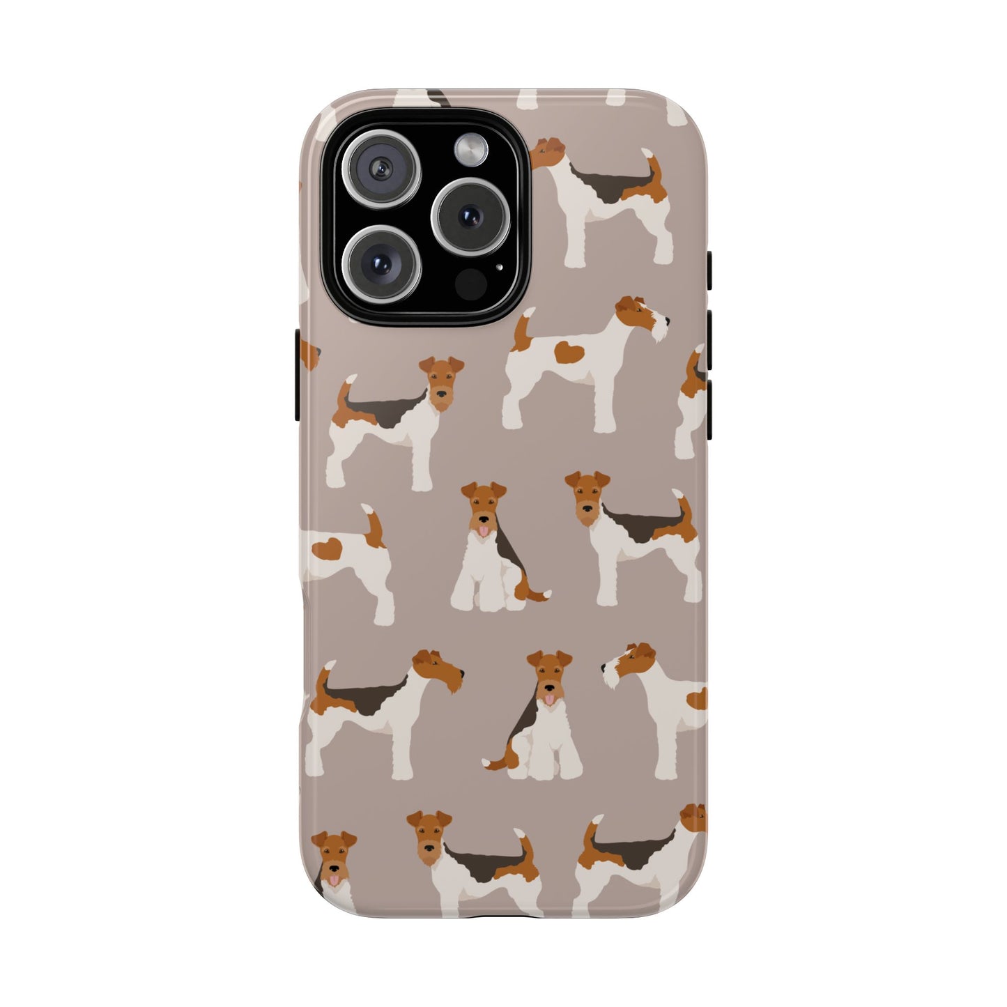 Dog Lover Tough Case - Stylish Phone Case Featuring Playful Fox Terriers