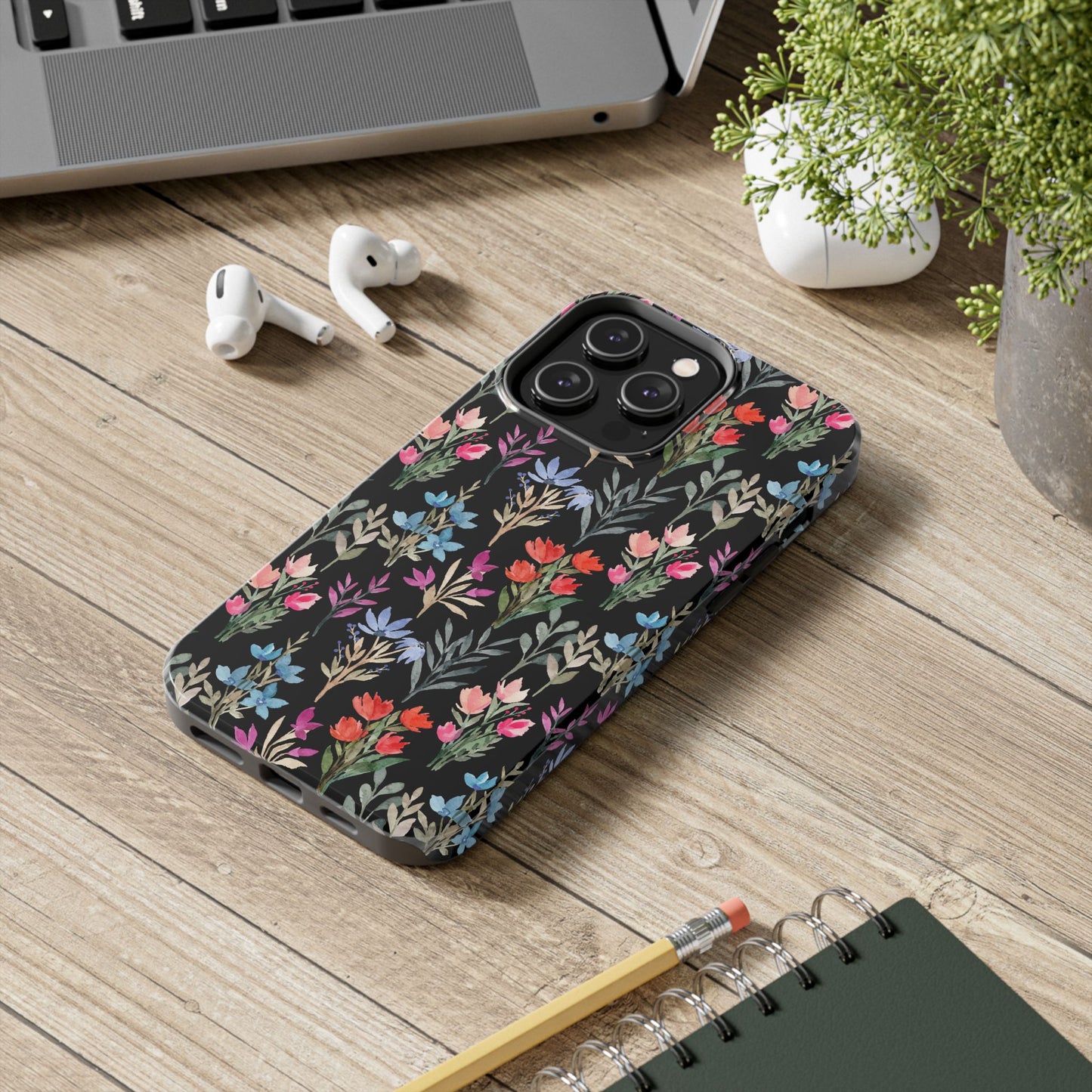 Floral Tough Phone Case - Durable Protection with Vibrant Botanical Design